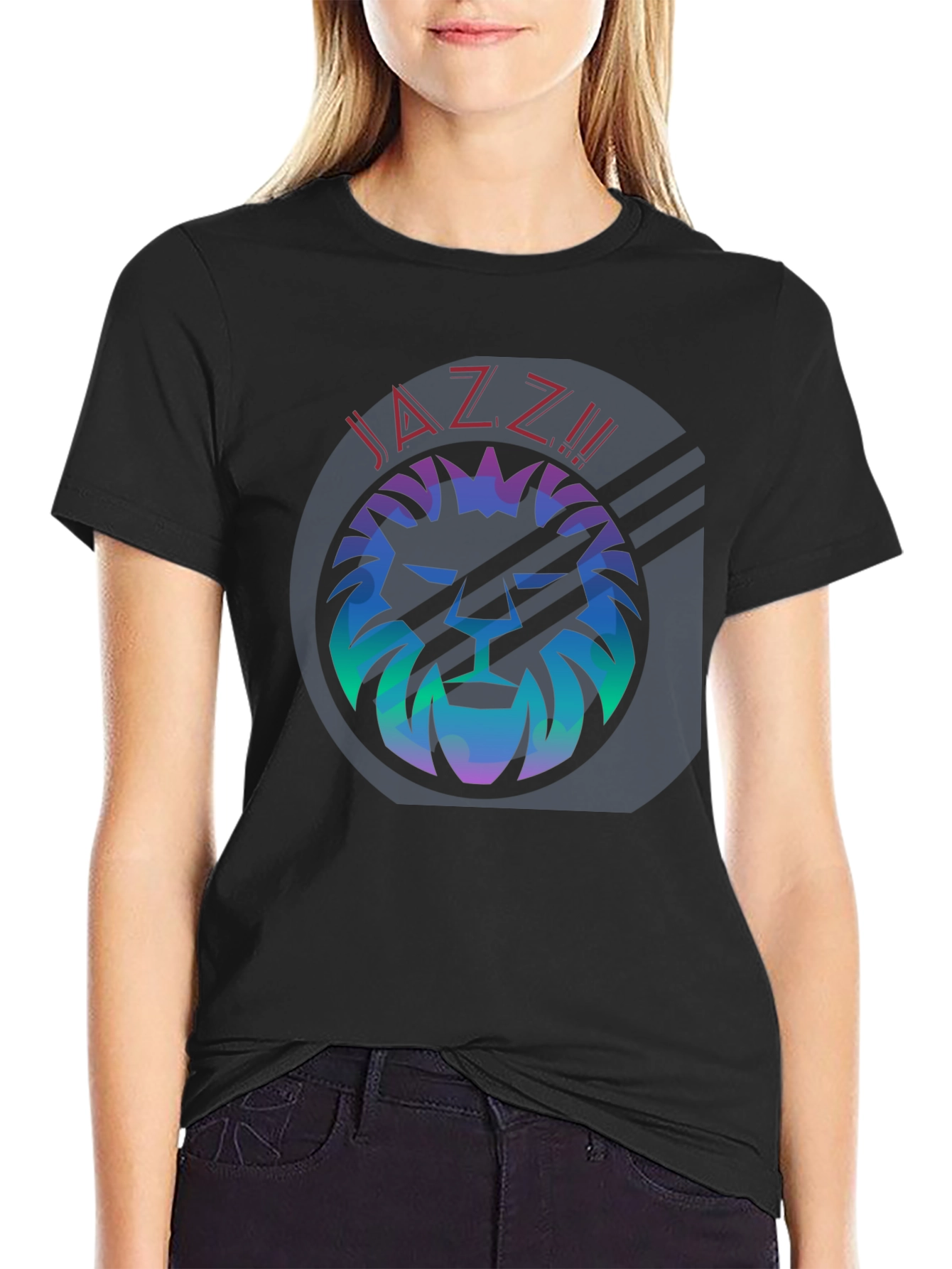 Cool Jazz Lion Graphic T-Shirt - Trendy Tee