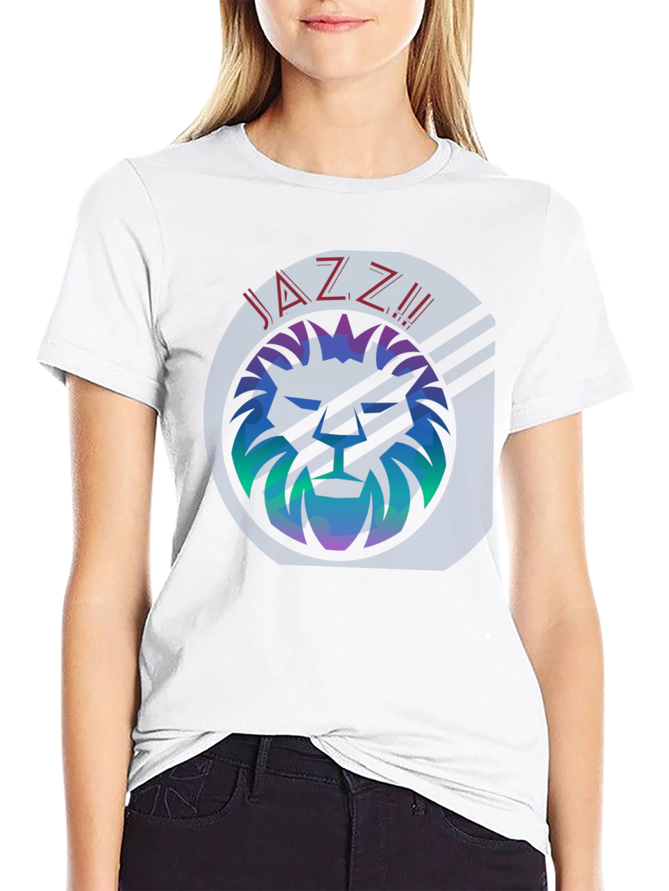 Cool Jazz Lion Graphic T-Shirt - Trendy Tee