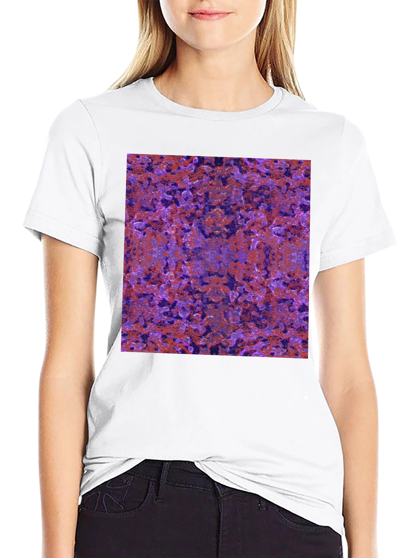 Abstract Pattern Tee - Urban Style Soft Cotton