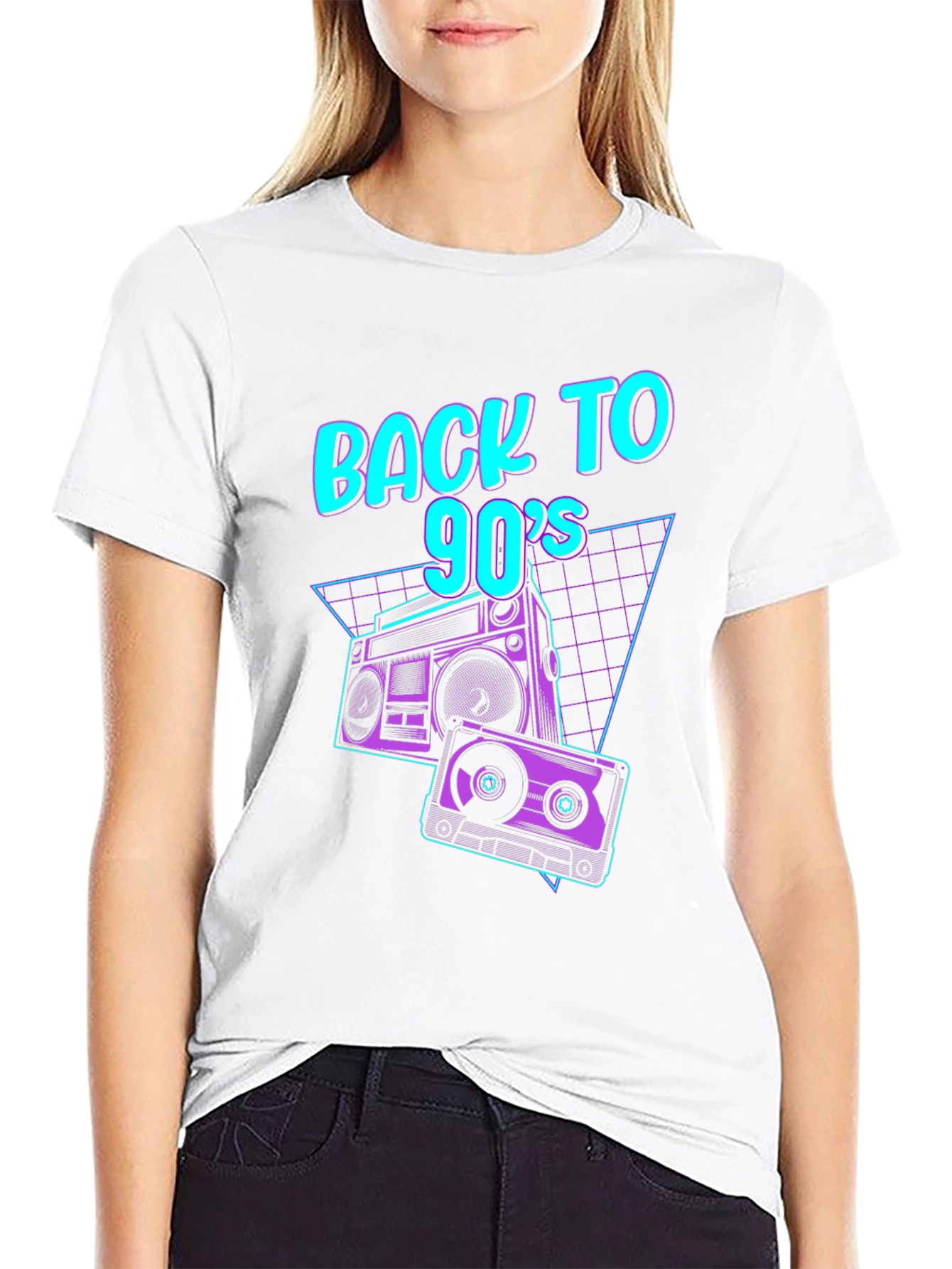 Retro 90s Boombox Graphic Tee