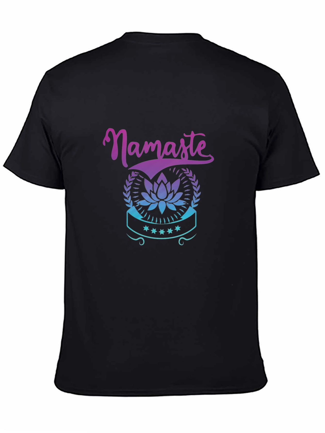 Namaste Lotus Graphic Tee - Black T-Shirt
