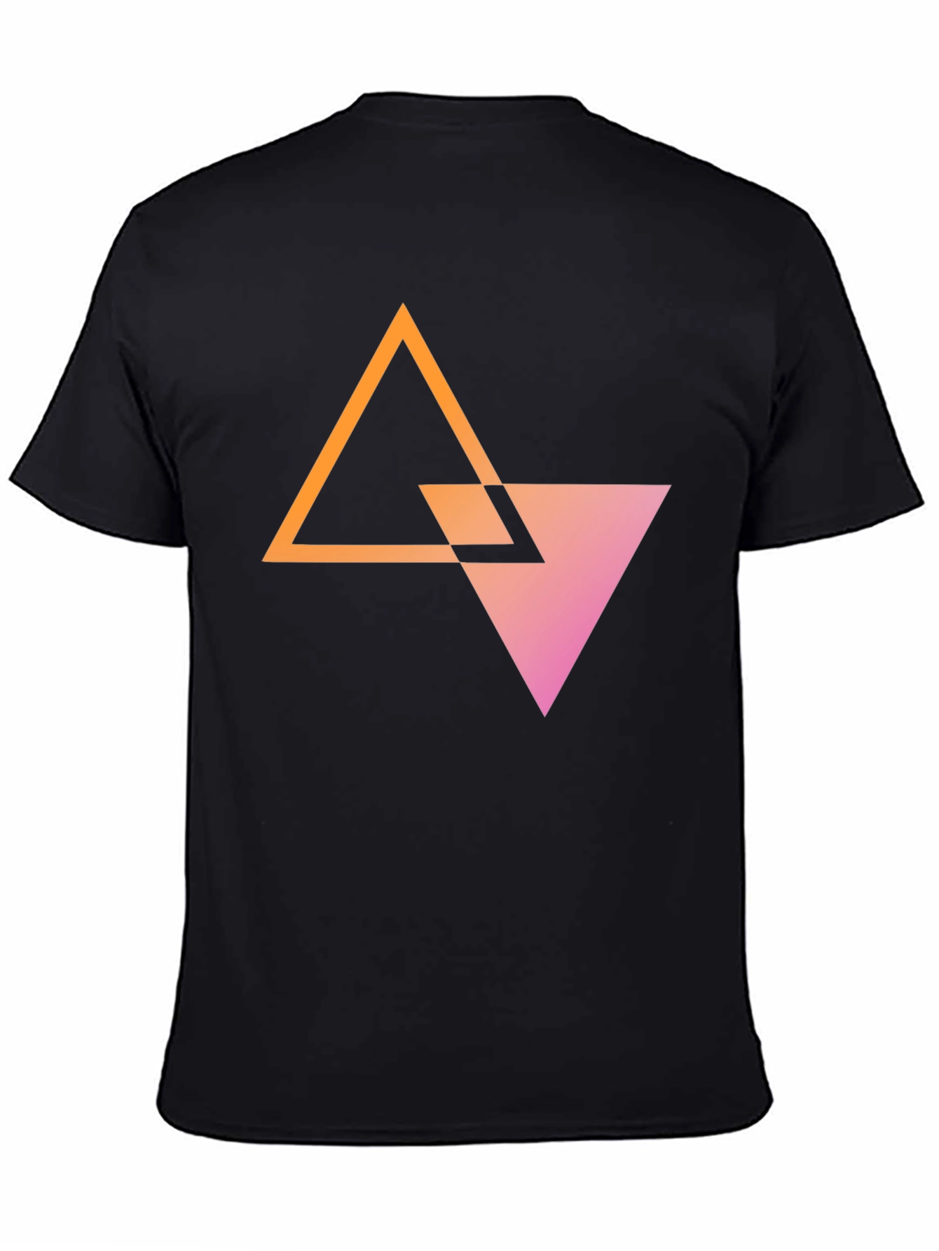 Geometric Triangle Graphic Tee - Stylish Unisex T-Shirt