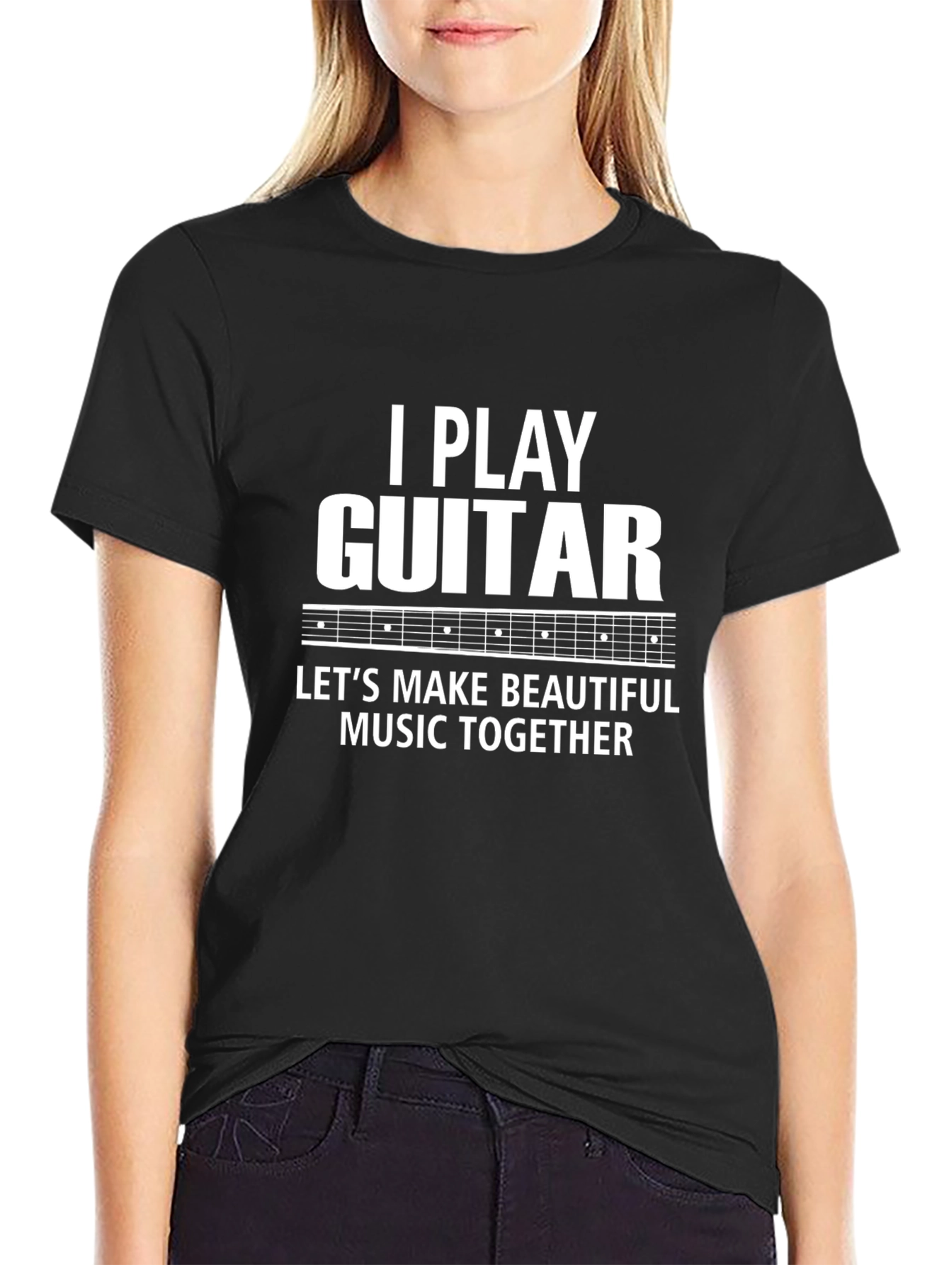 I Play Guitar Graphic T-Shirt - Musician Tee