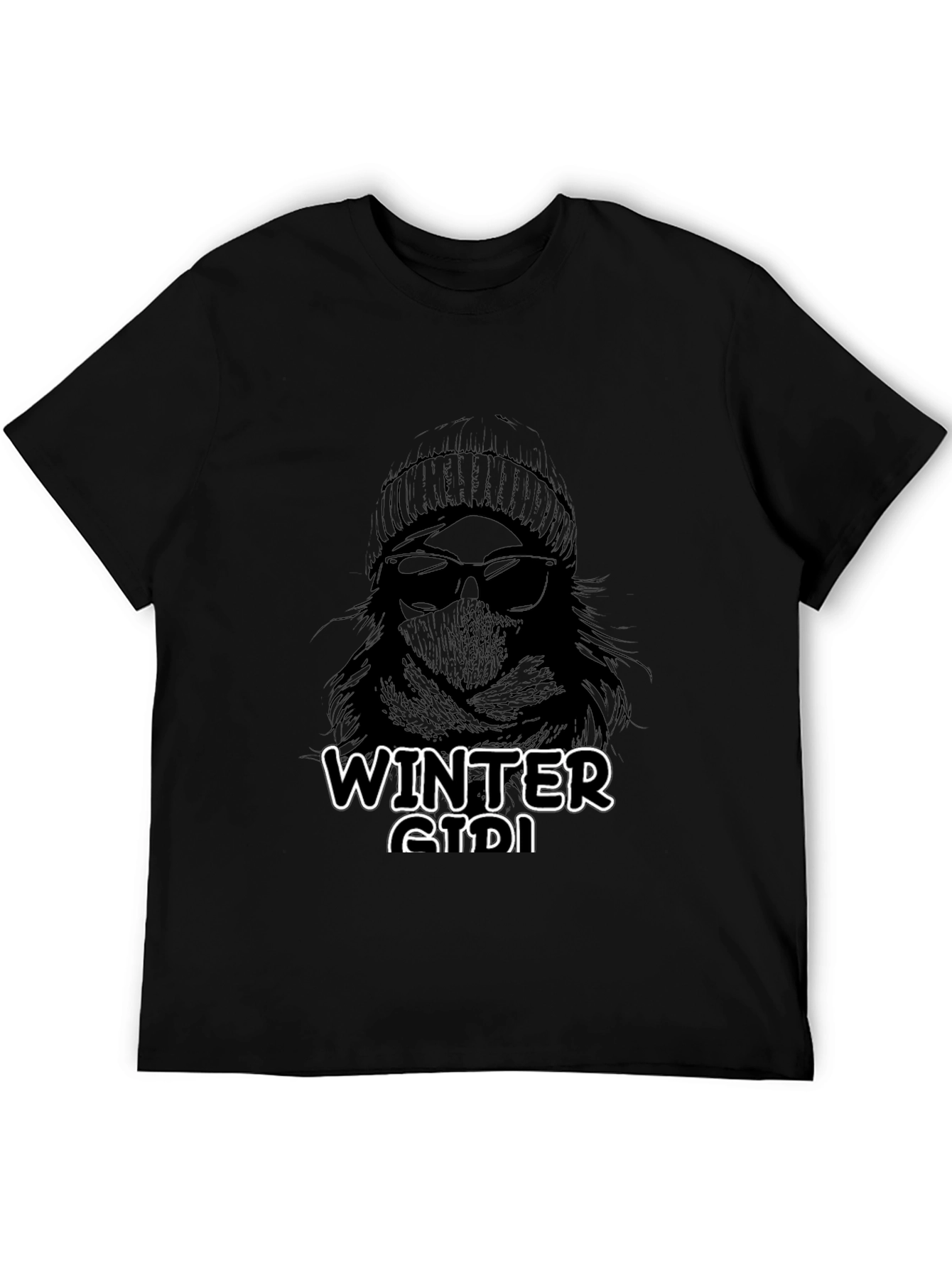Winter Girl Graphic Tee - Stylish Unisex T-Shirt