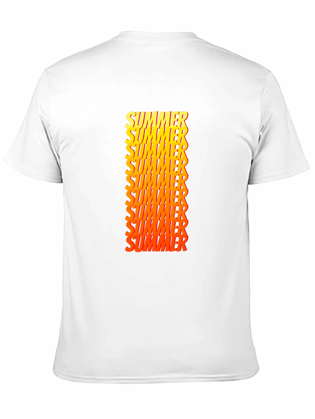 Summer Graphic Print Crew Neck T-Shirt