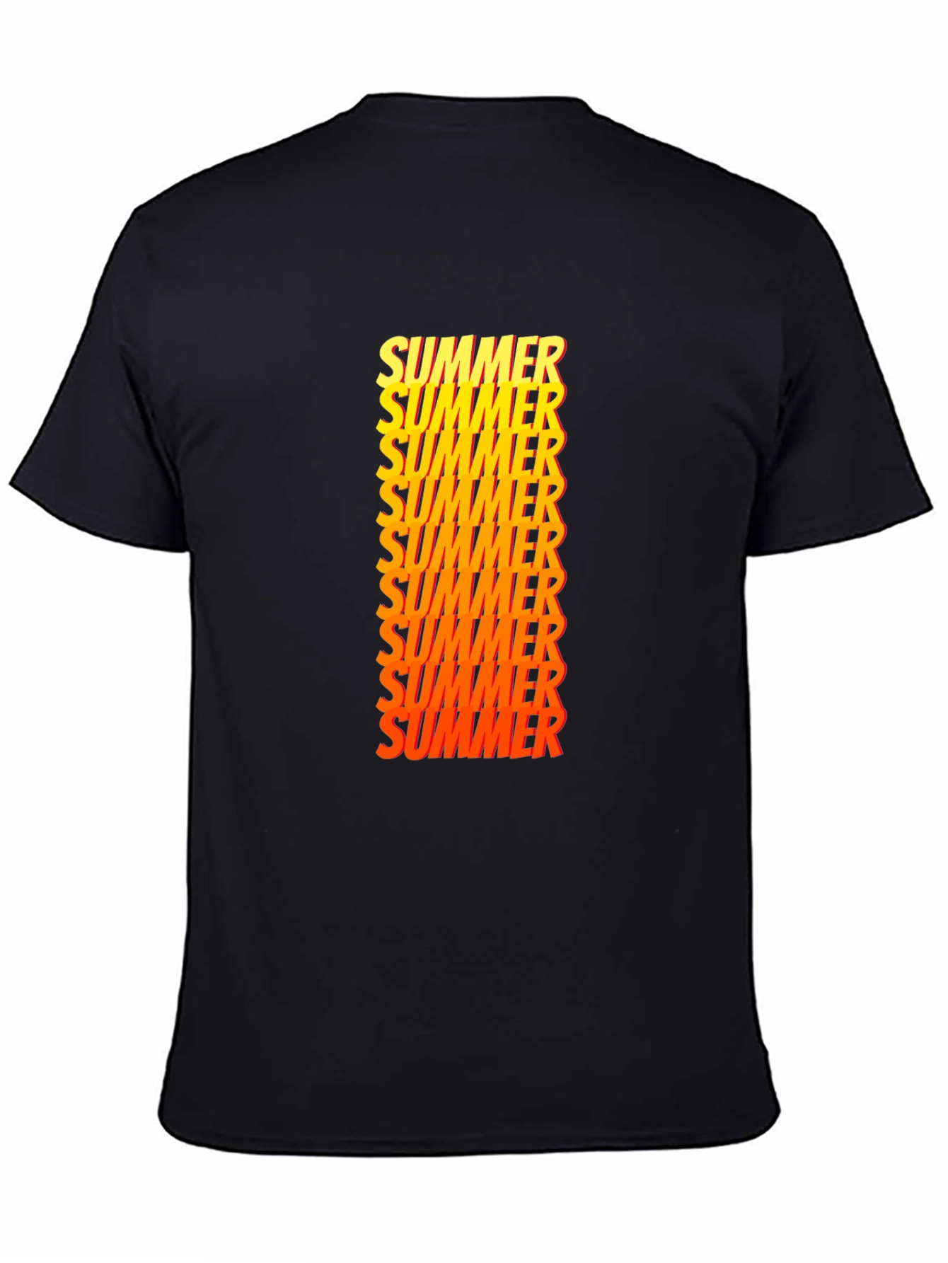 Summer Graphic Print Crew Neck T-Shirt