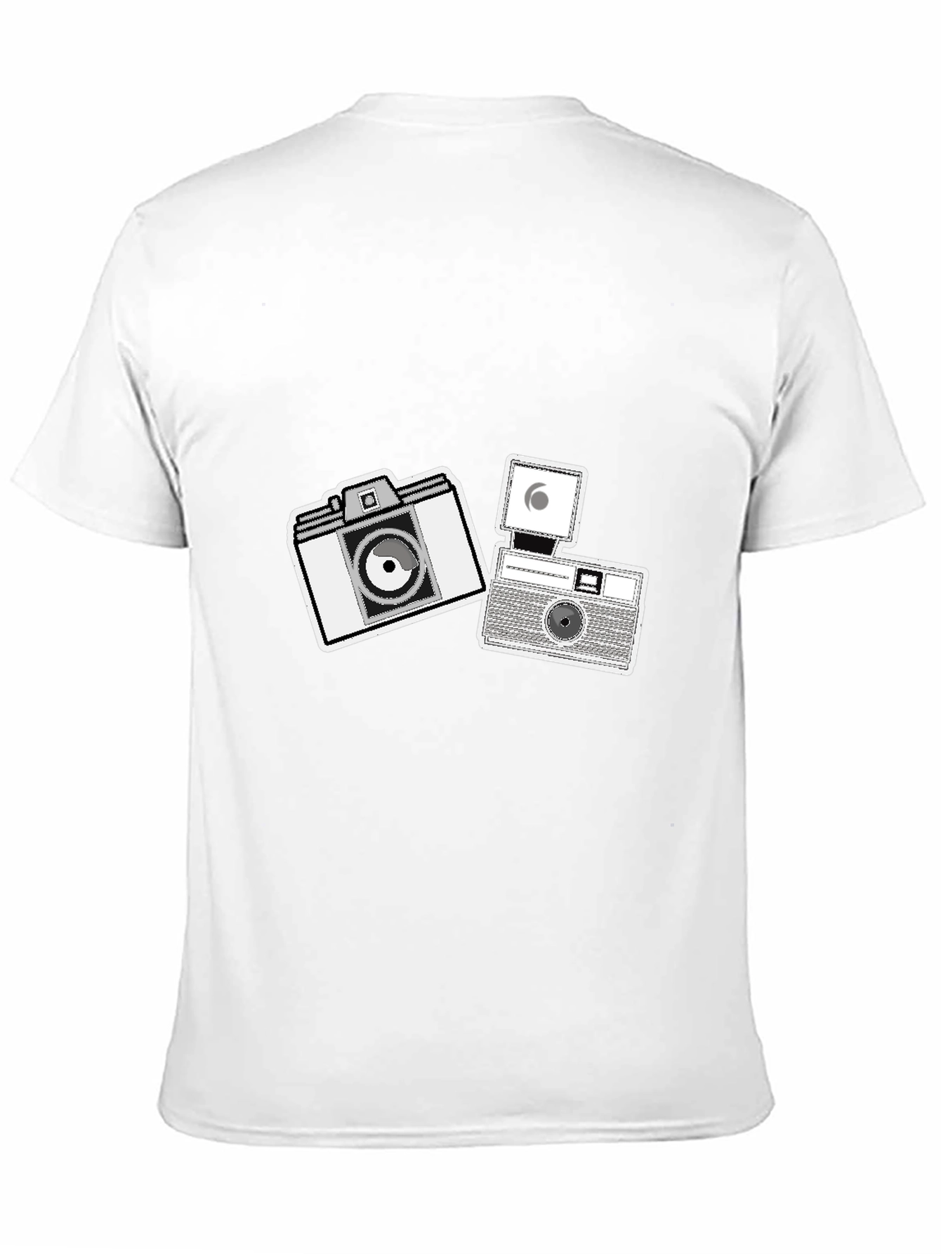 Retro Camera Graphic Black Tee