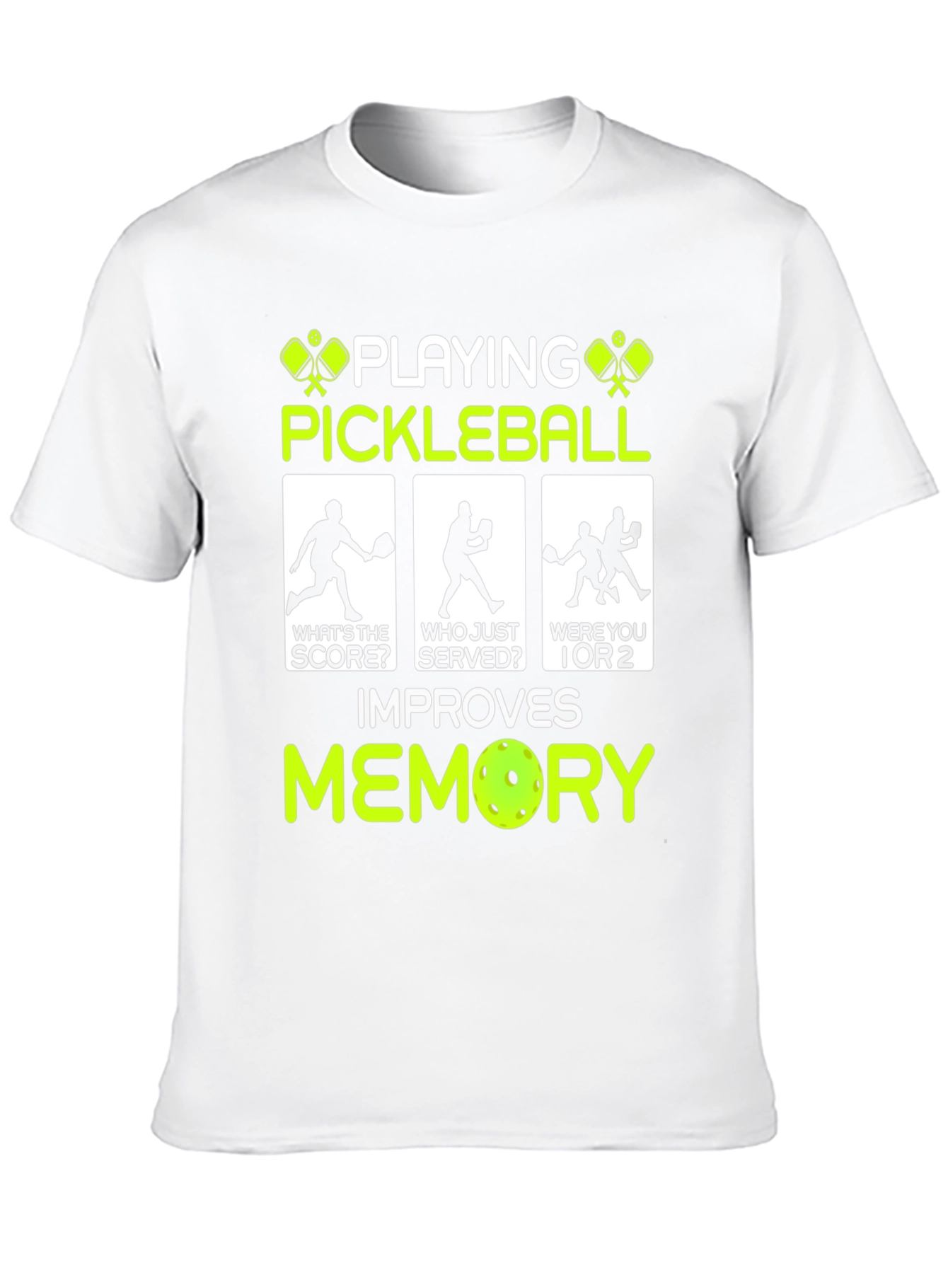 Pickleball Improves Memory Funny T-Shirt