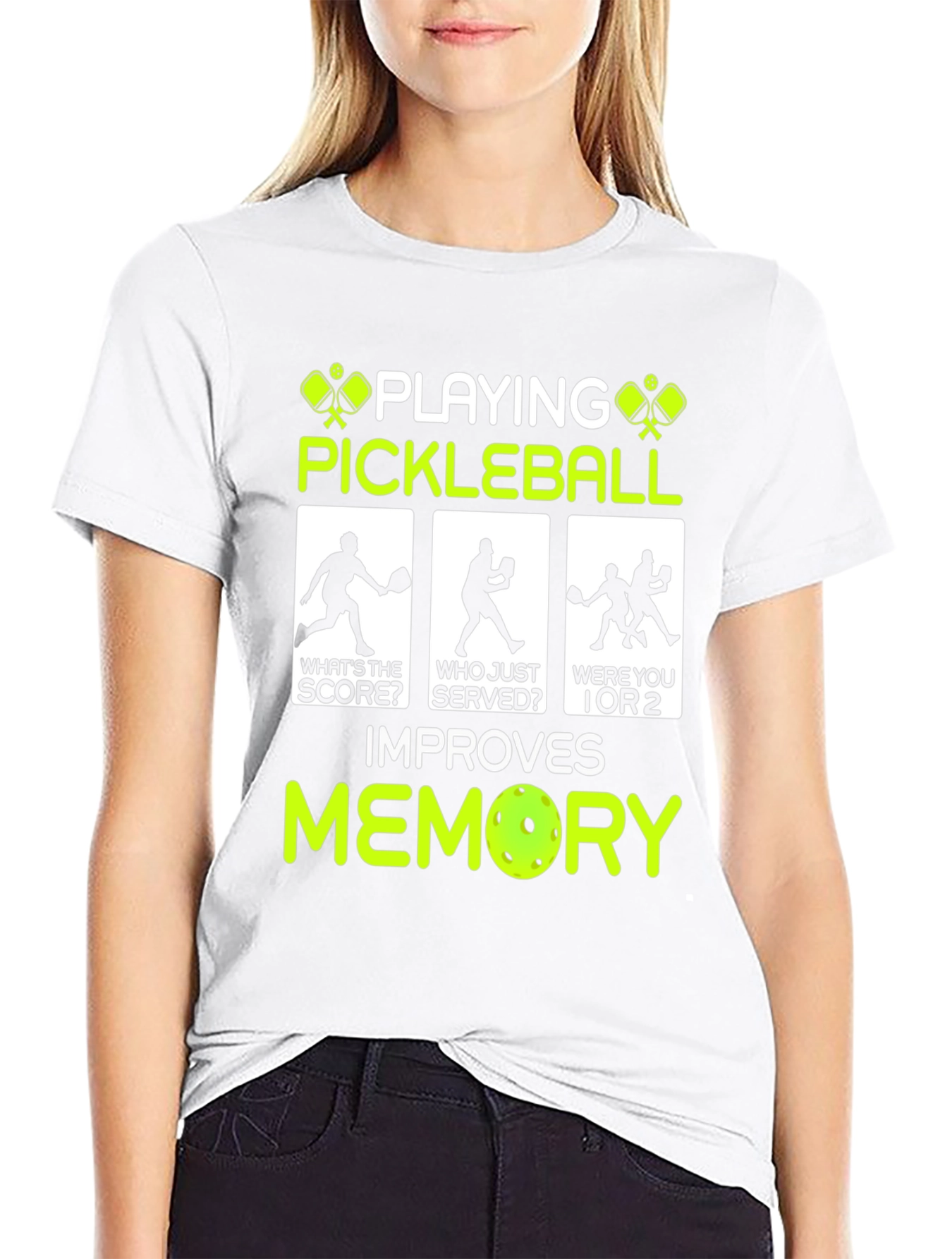 Pickleball Improves Memory Funny T-Shirt