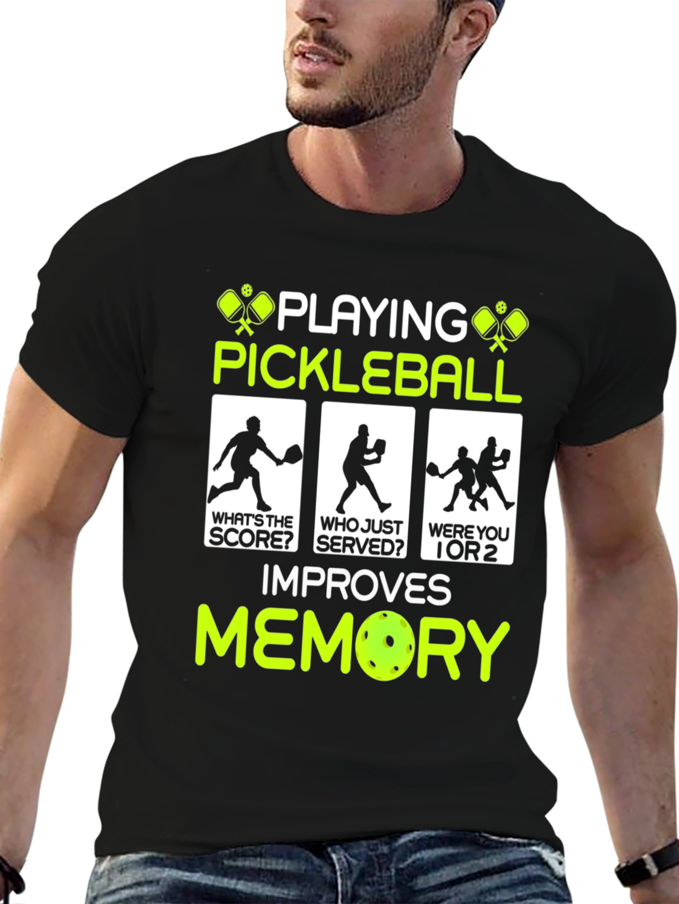 Pickleball Improves Memory Funny T-Shirt