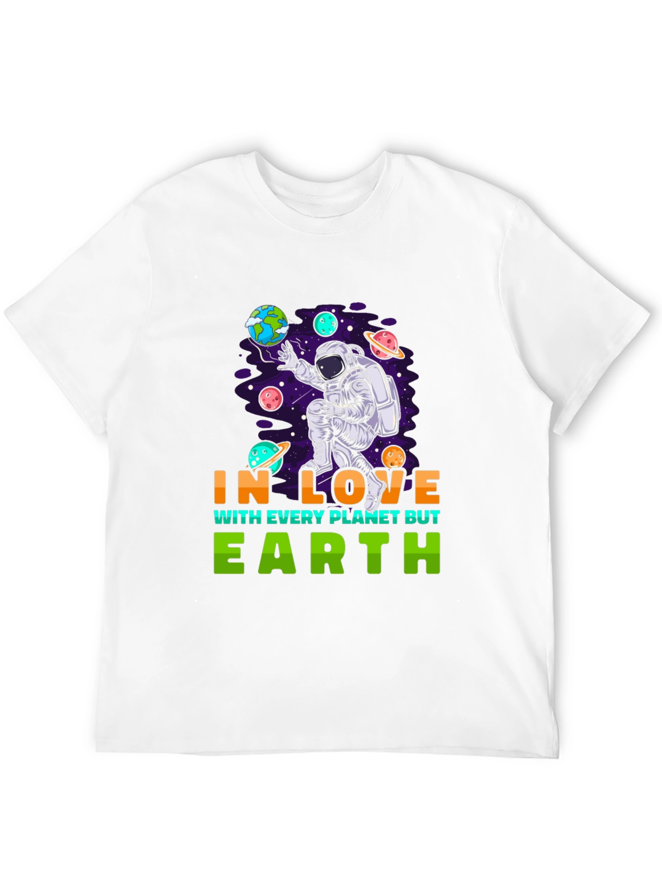 In Love With Every Planet But Earth Graphic Tee