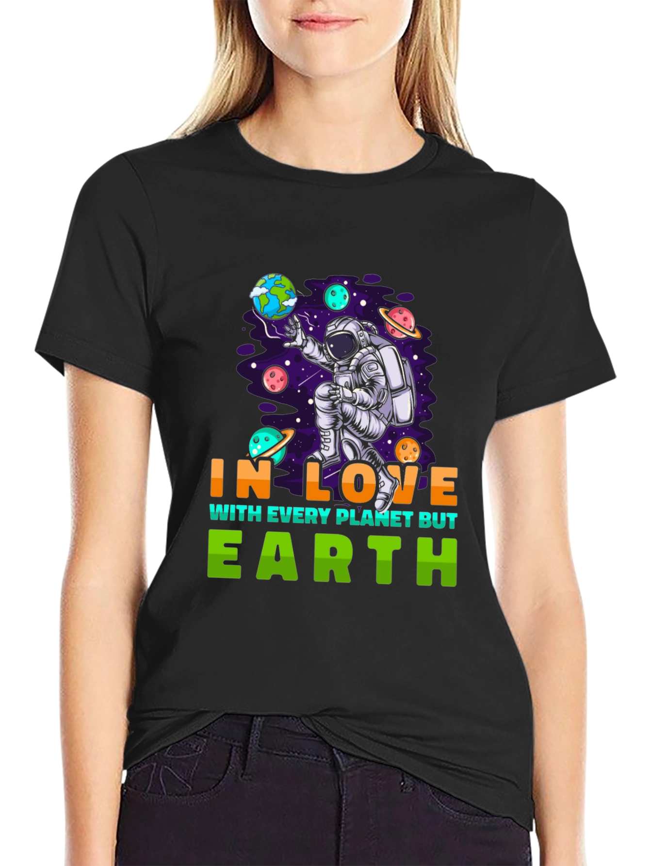 In Love With Every Planet But Earth Graphic Tee