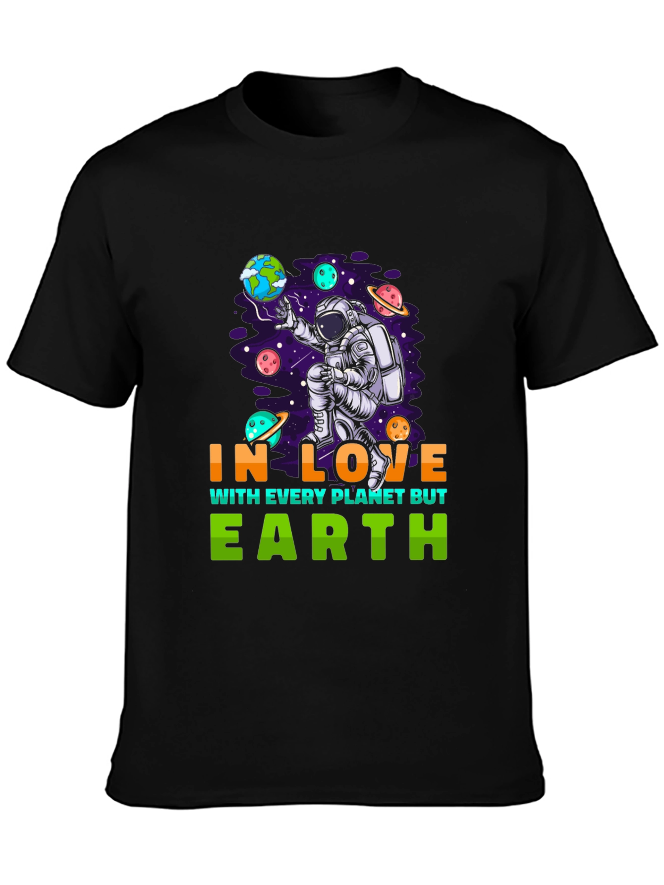 In Love With Every Planet But Earth Graphic Tee