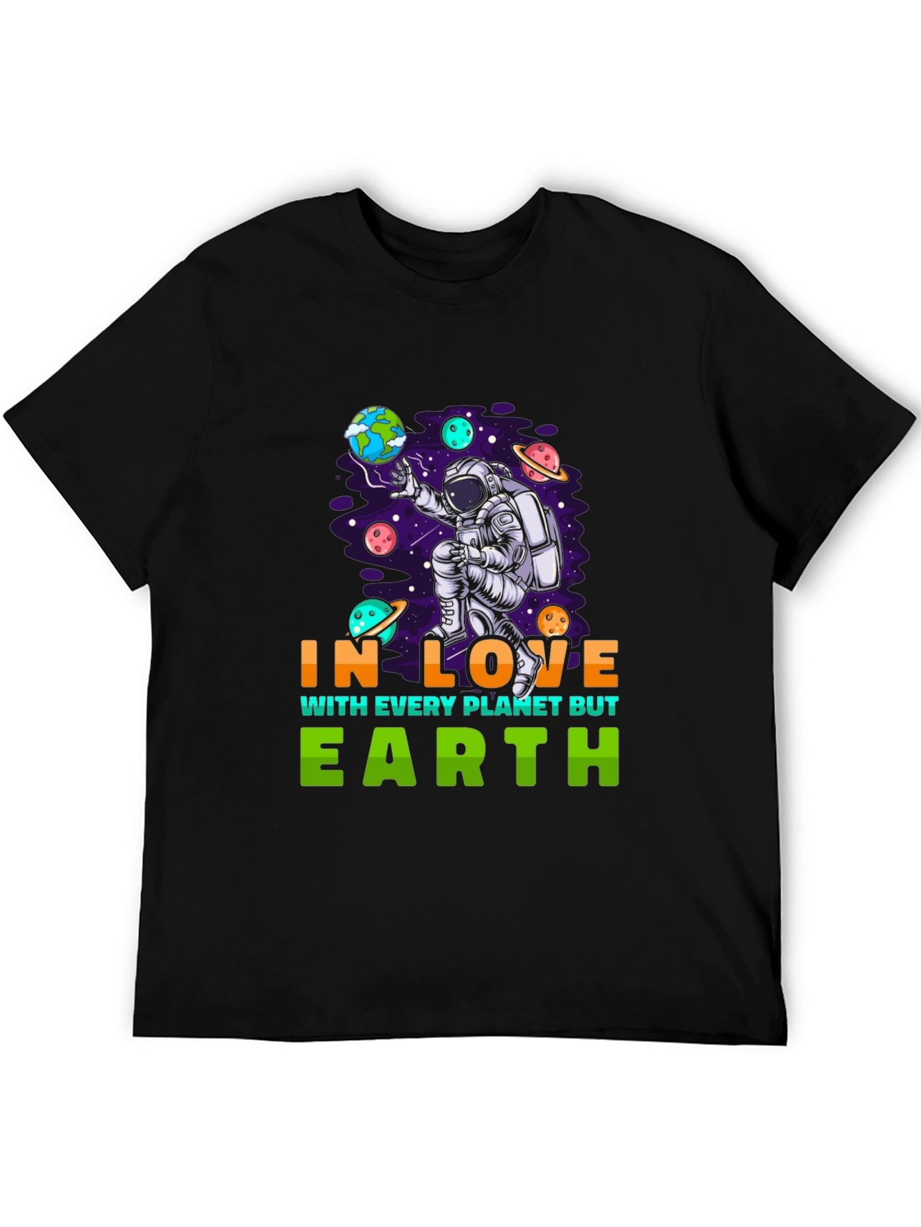 In Love With Every Planet But Earth Graphic Tee