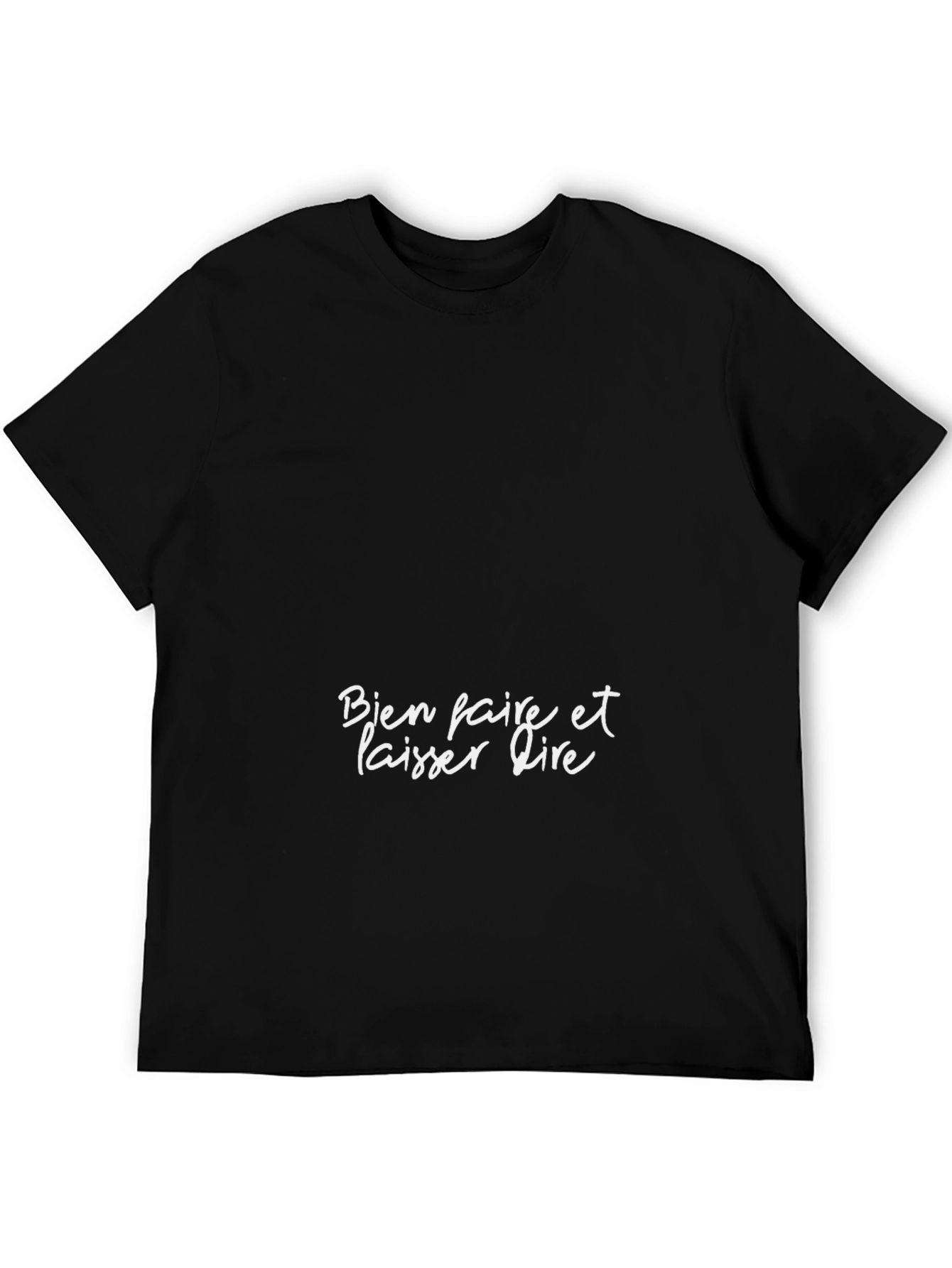 Bien Faire T-Shirt: Classic Black French Slogan Tee