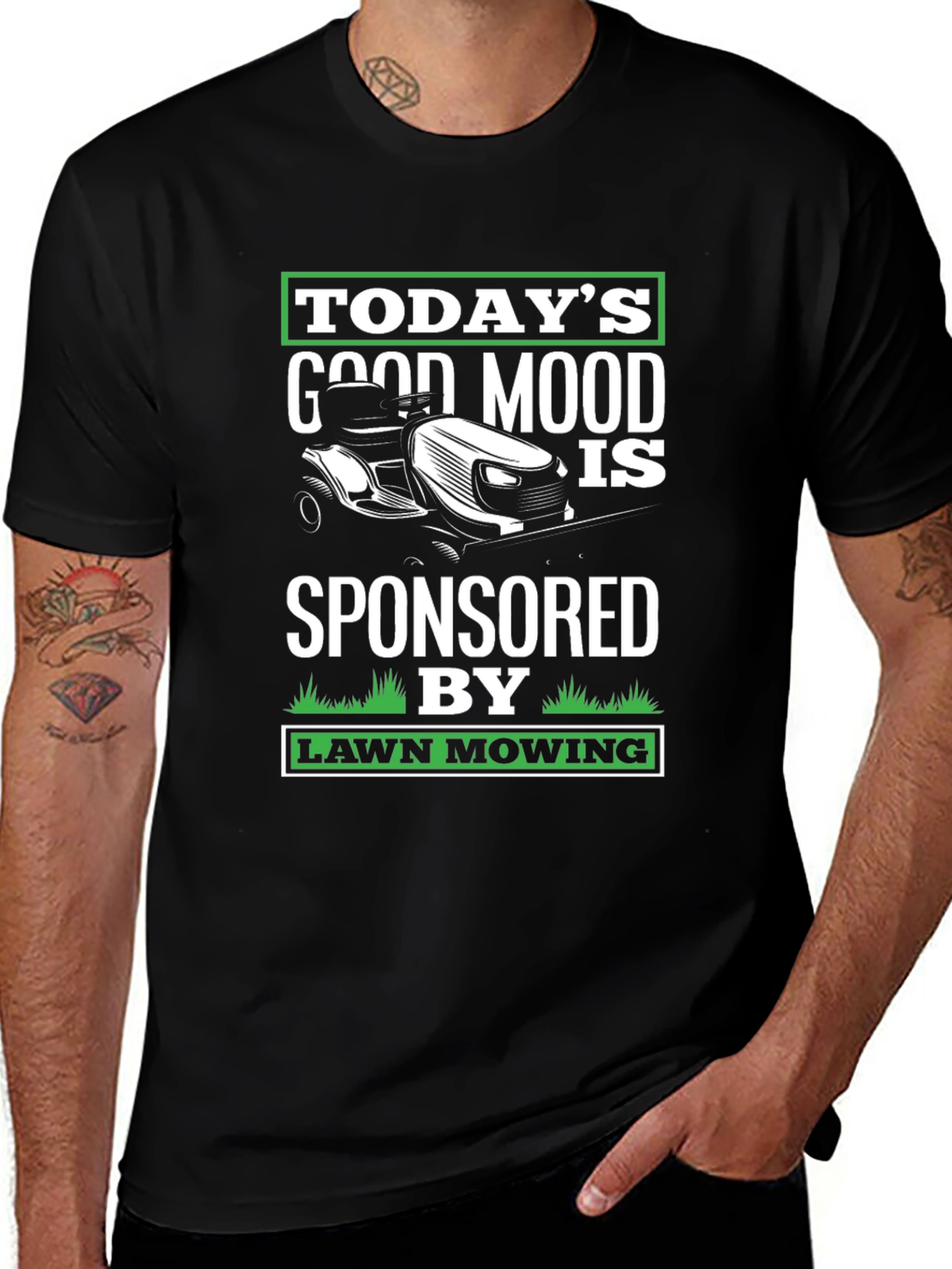 Lawn Mowing Sponsored T-Shirt