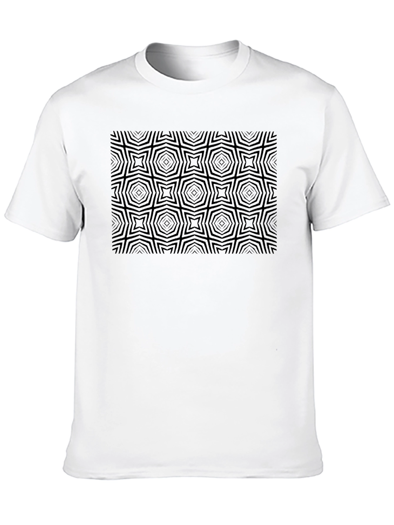 Optical Illusion Black T-Shirt