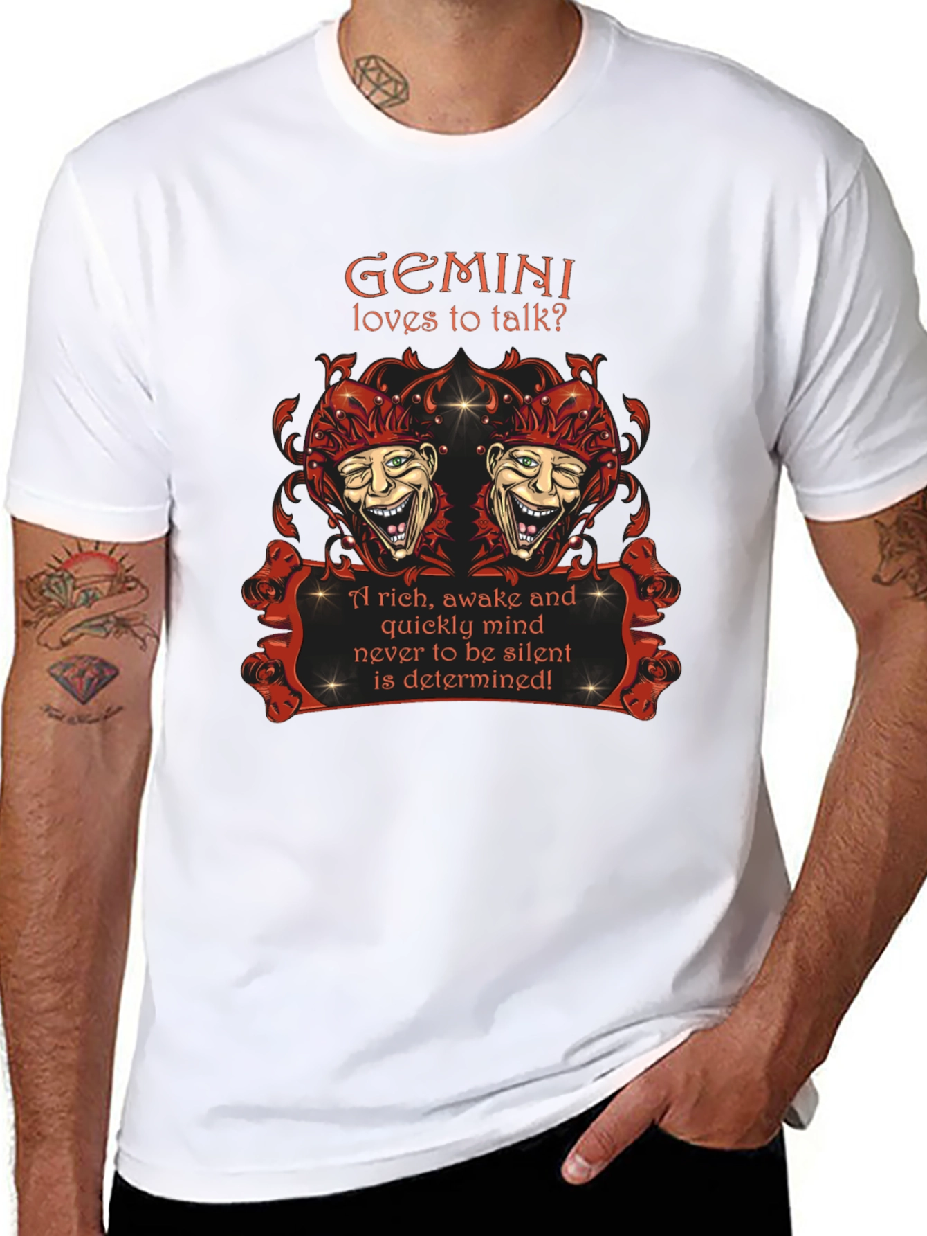 Gemini Zodiac T-Shirt: Loves to Talk? Design