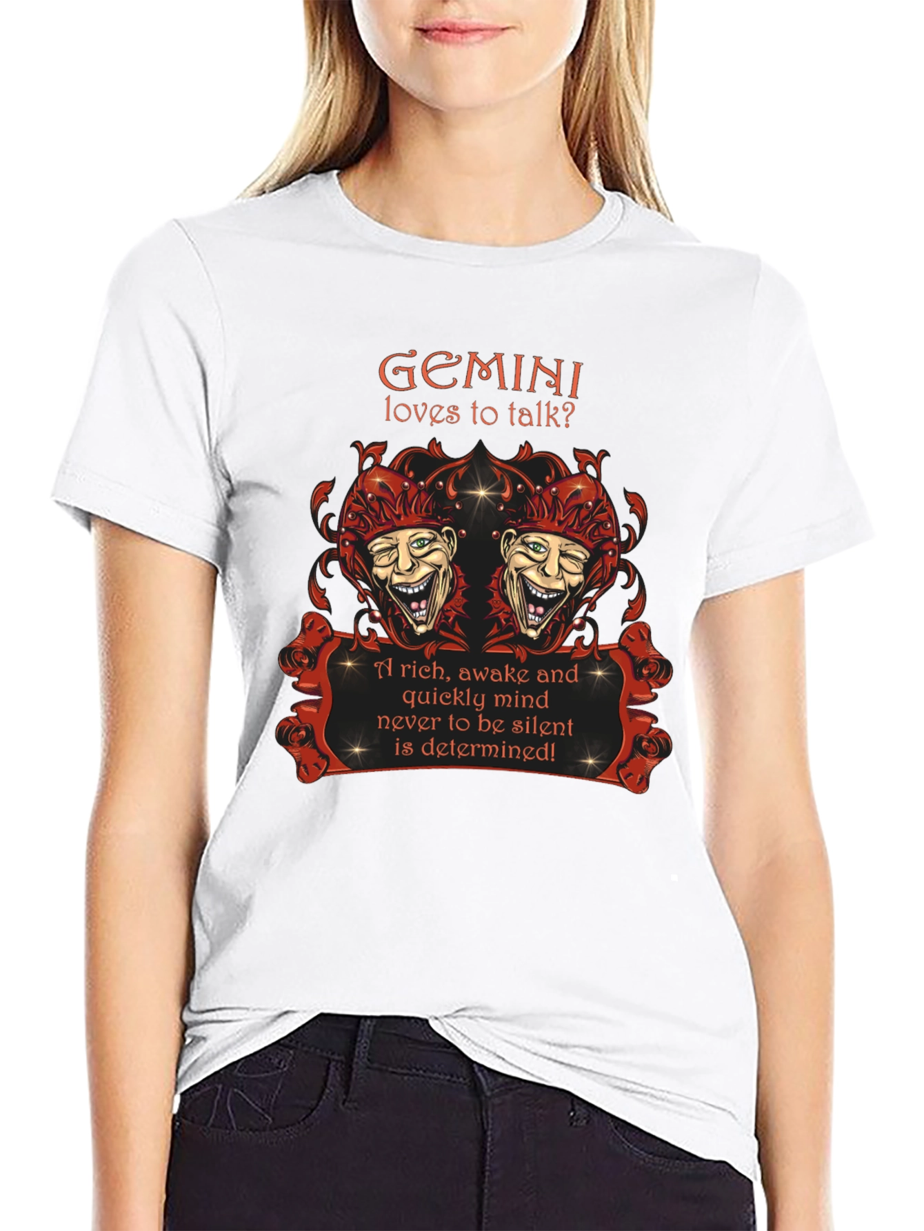 Gemini Zodiac T-Shirt: Loves to Talk? Design