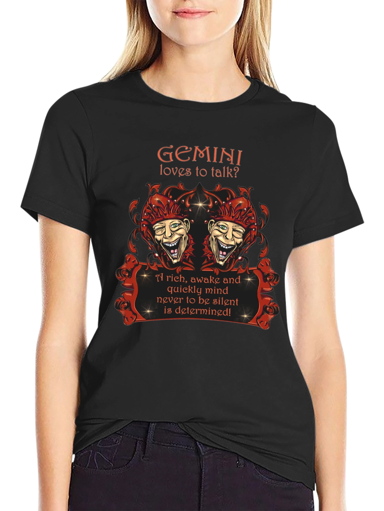 Gemini Zodiac T-Shirt: Loves to Talk? Design