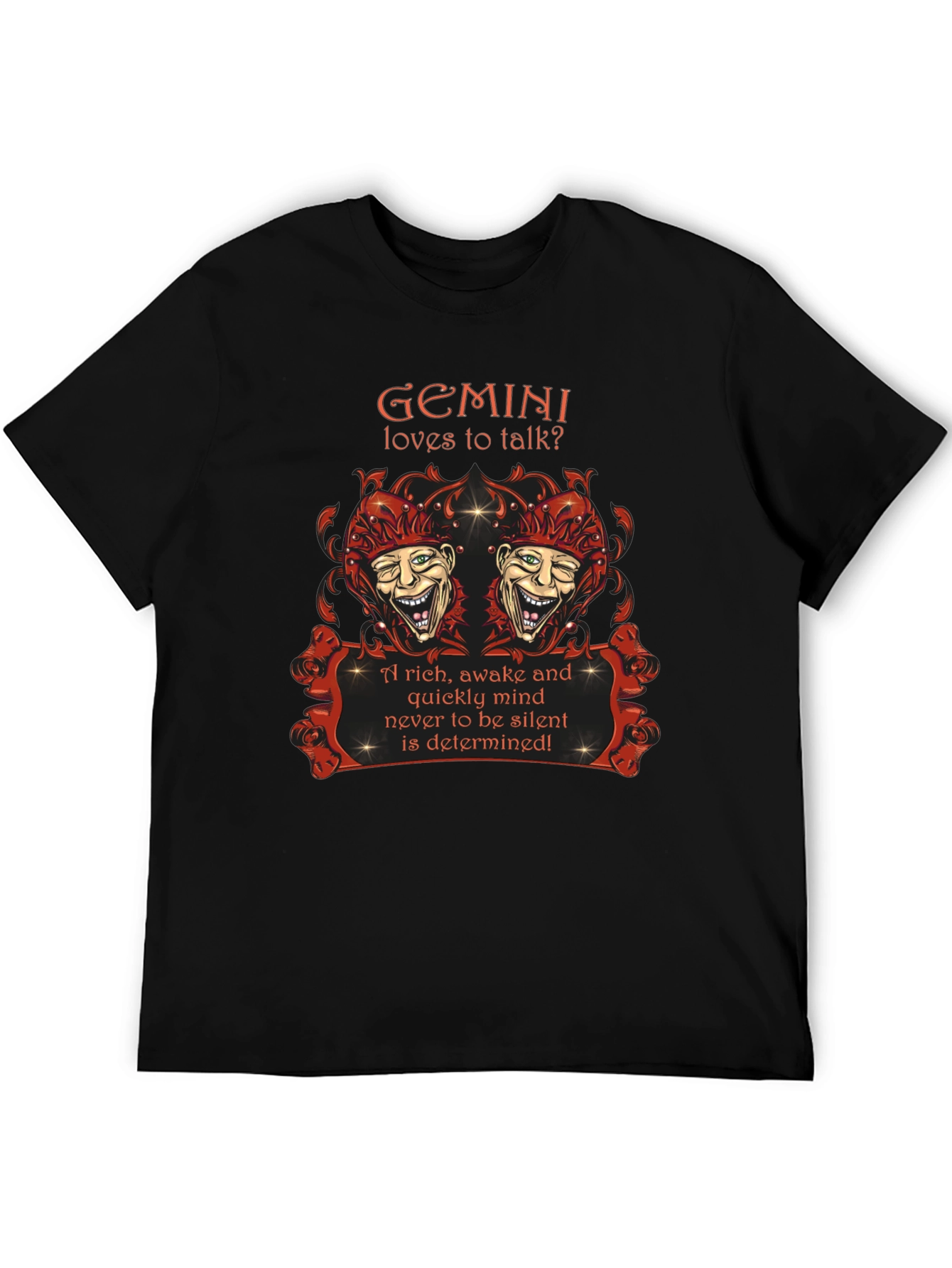 Gemini Zodiac T-Shirt: Loves to Talk? Design