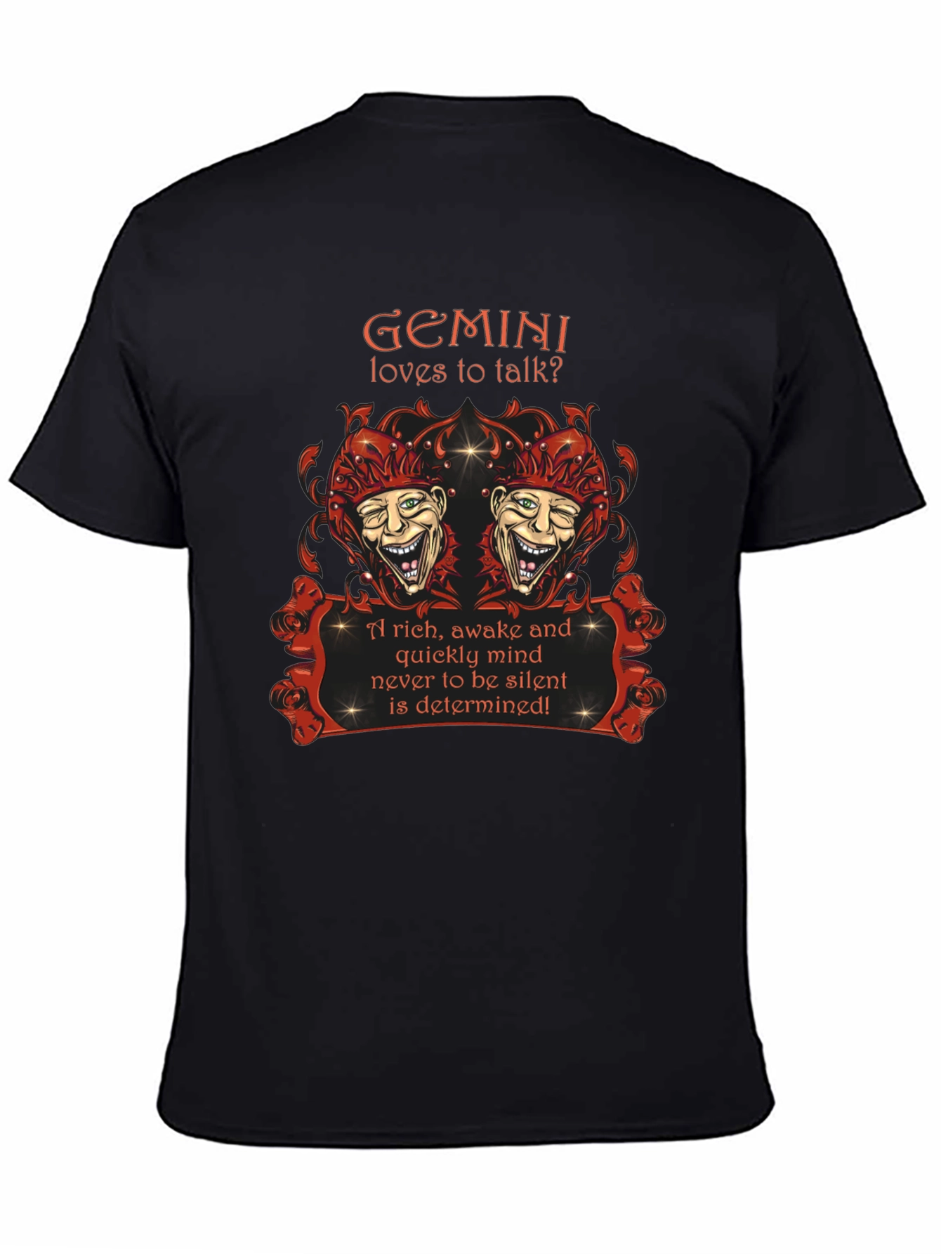 Gemini Zodiac T-Shirt: Loves to Talk? Design