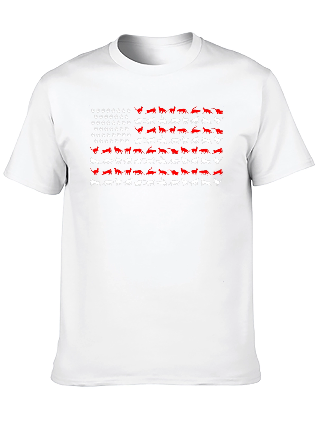 American Flag Cats T-Shirt - Patriotic Feline Tee