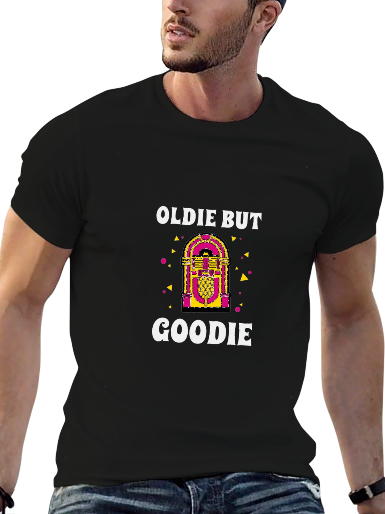 Oldie But Goodie Jukebox Graphic Tee - Retro Style