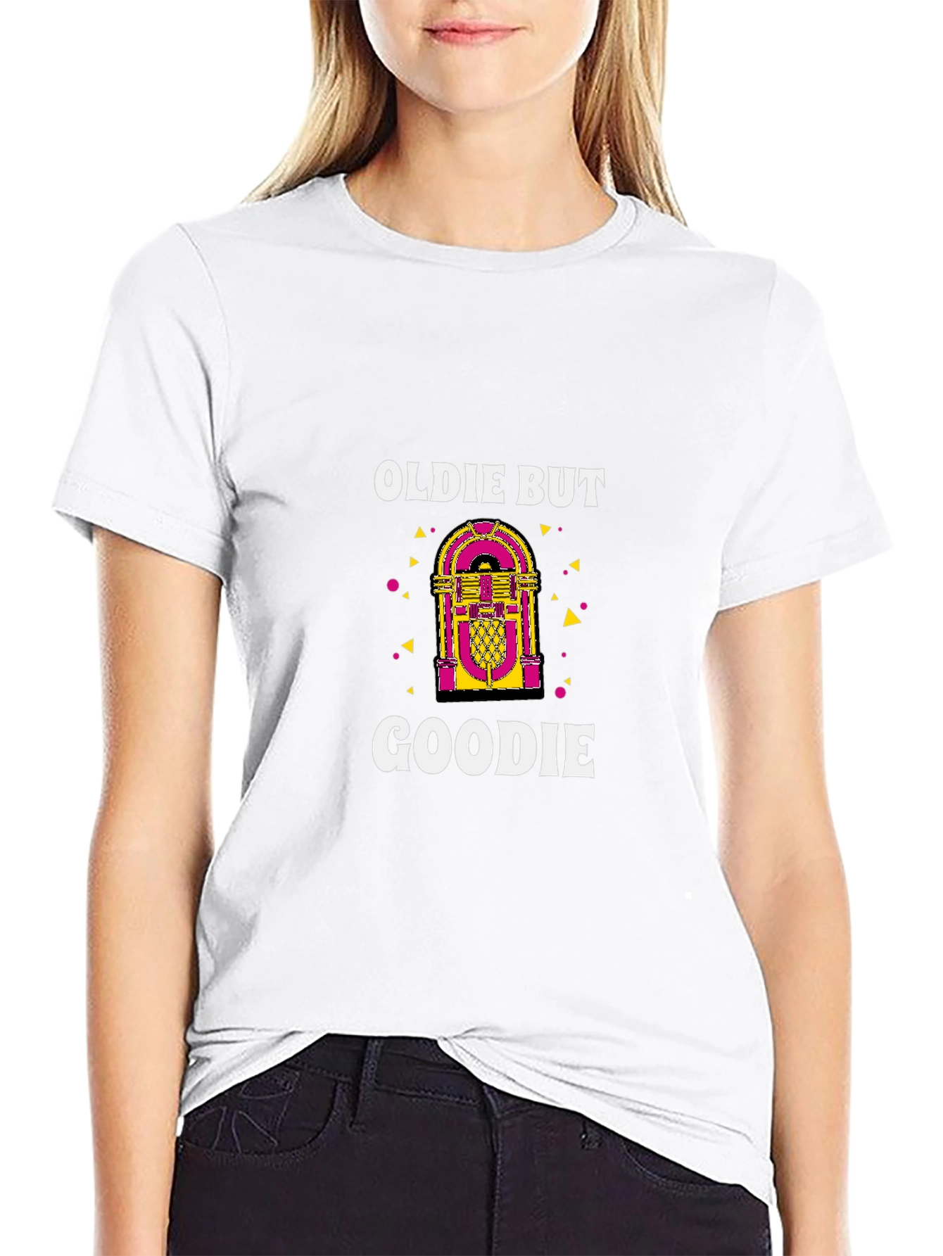 Oldie But Goodie Jukebox Graphic Tee - Retro Style