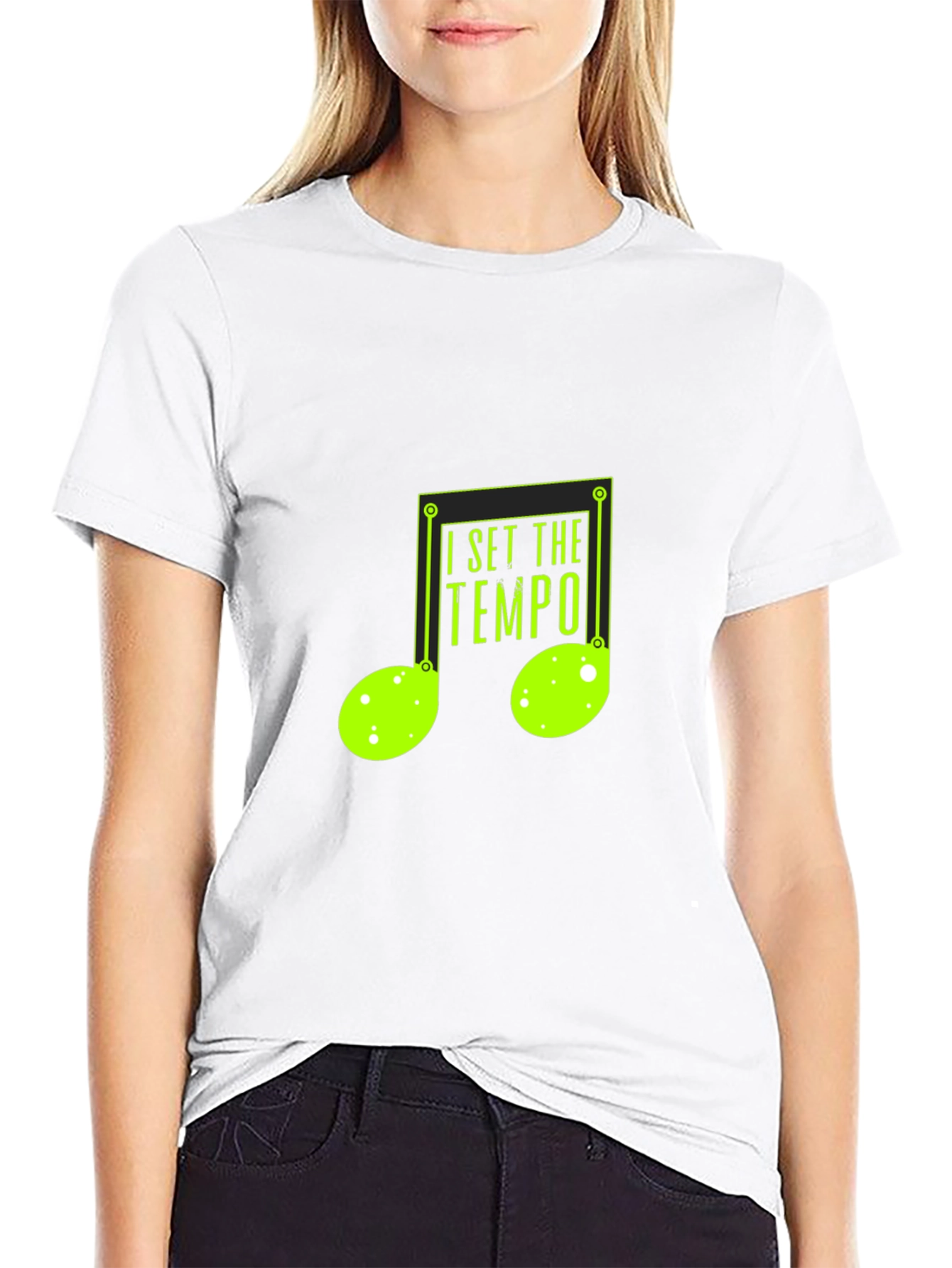 I Set the Tempo Music Note Graphic T-Shirt