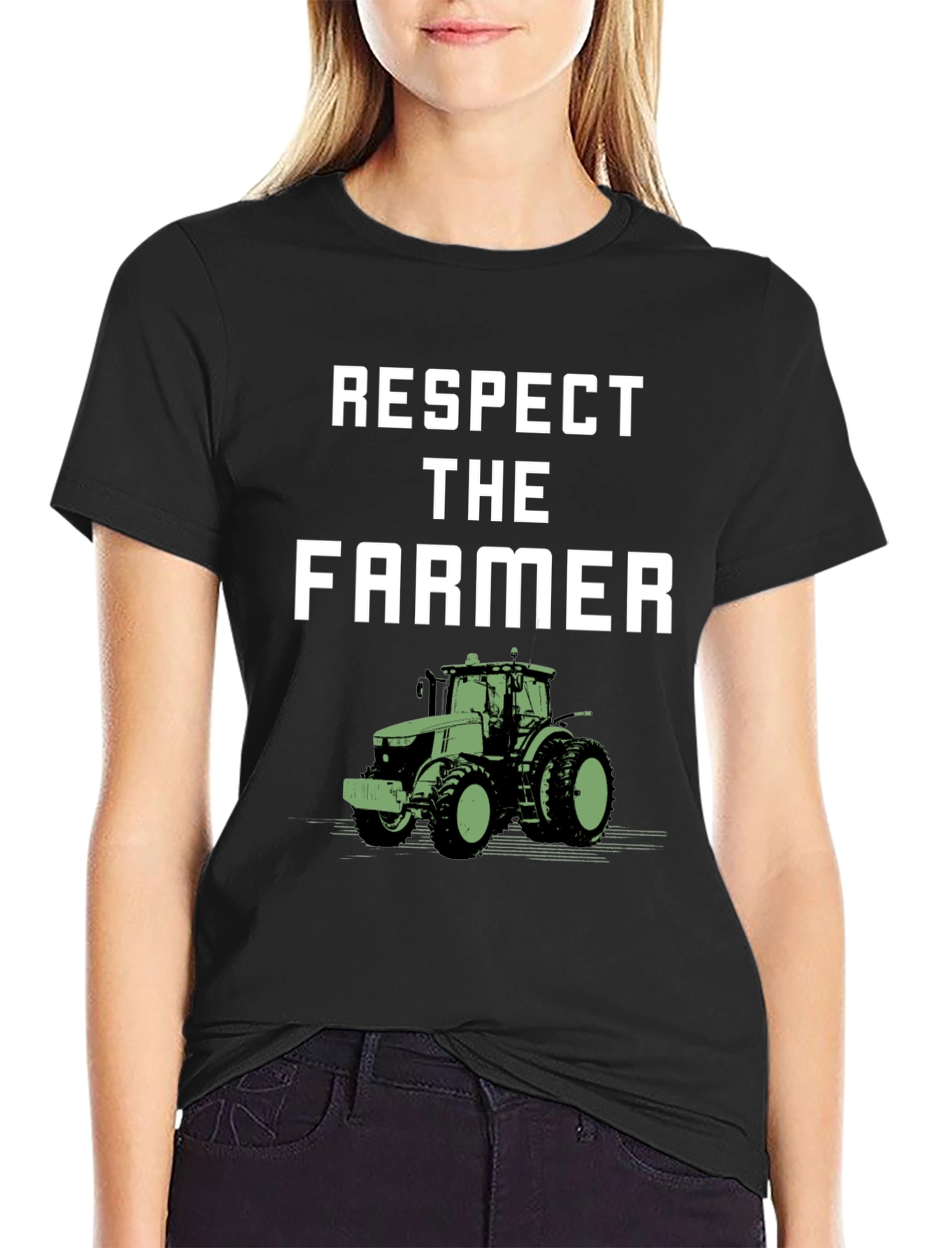 Respect the Farmer T-Shirt - Tractor Graphic Tee
