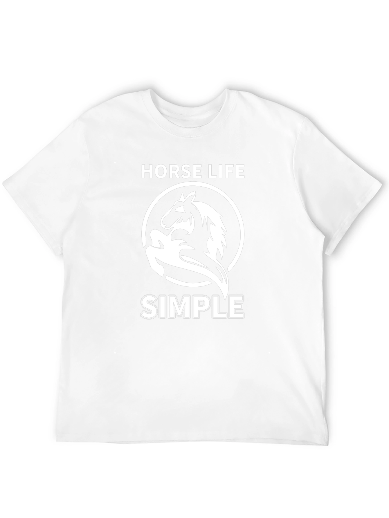 Horse Life Simple Black T-Shirt