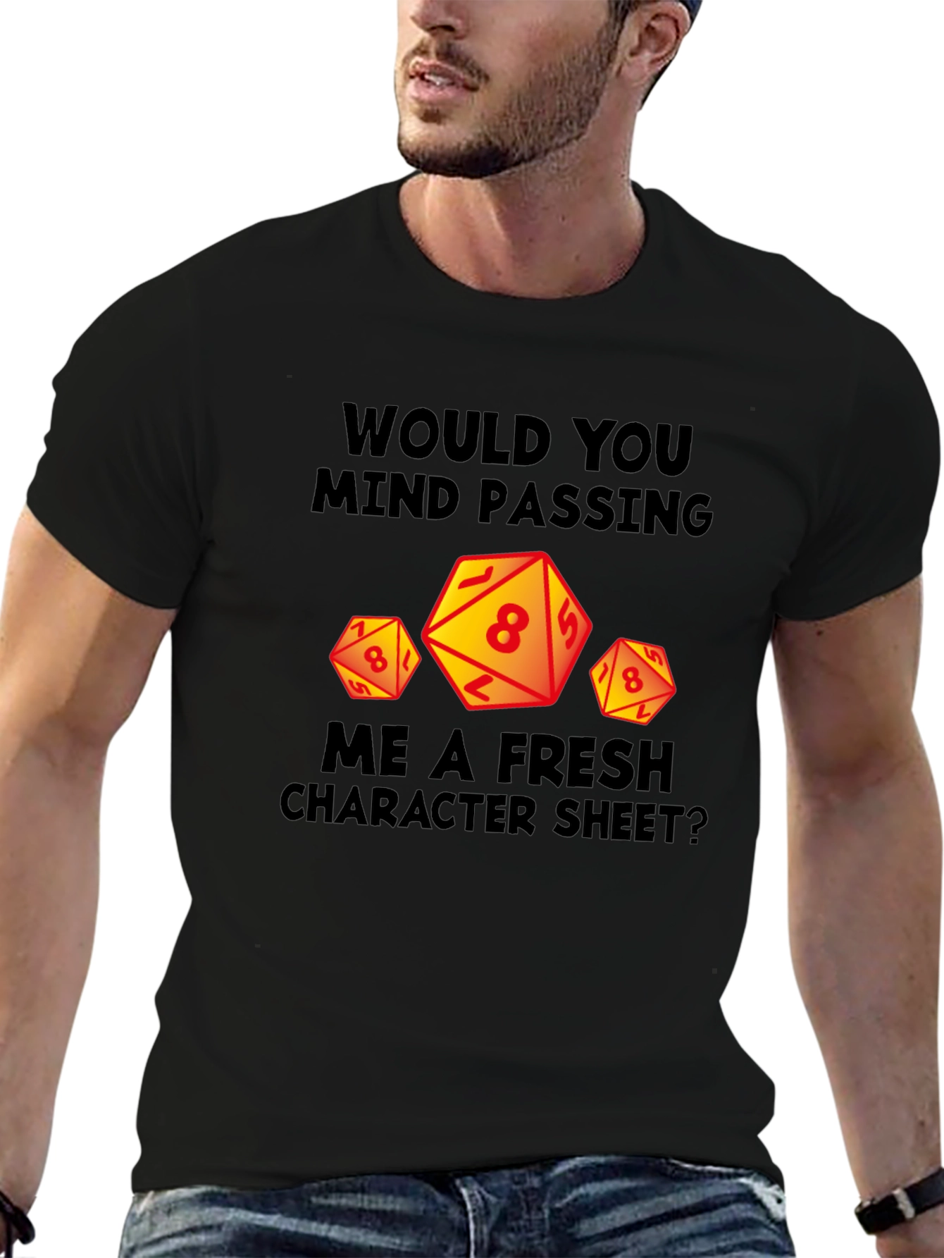D&D Dice Graphic T-Shirt