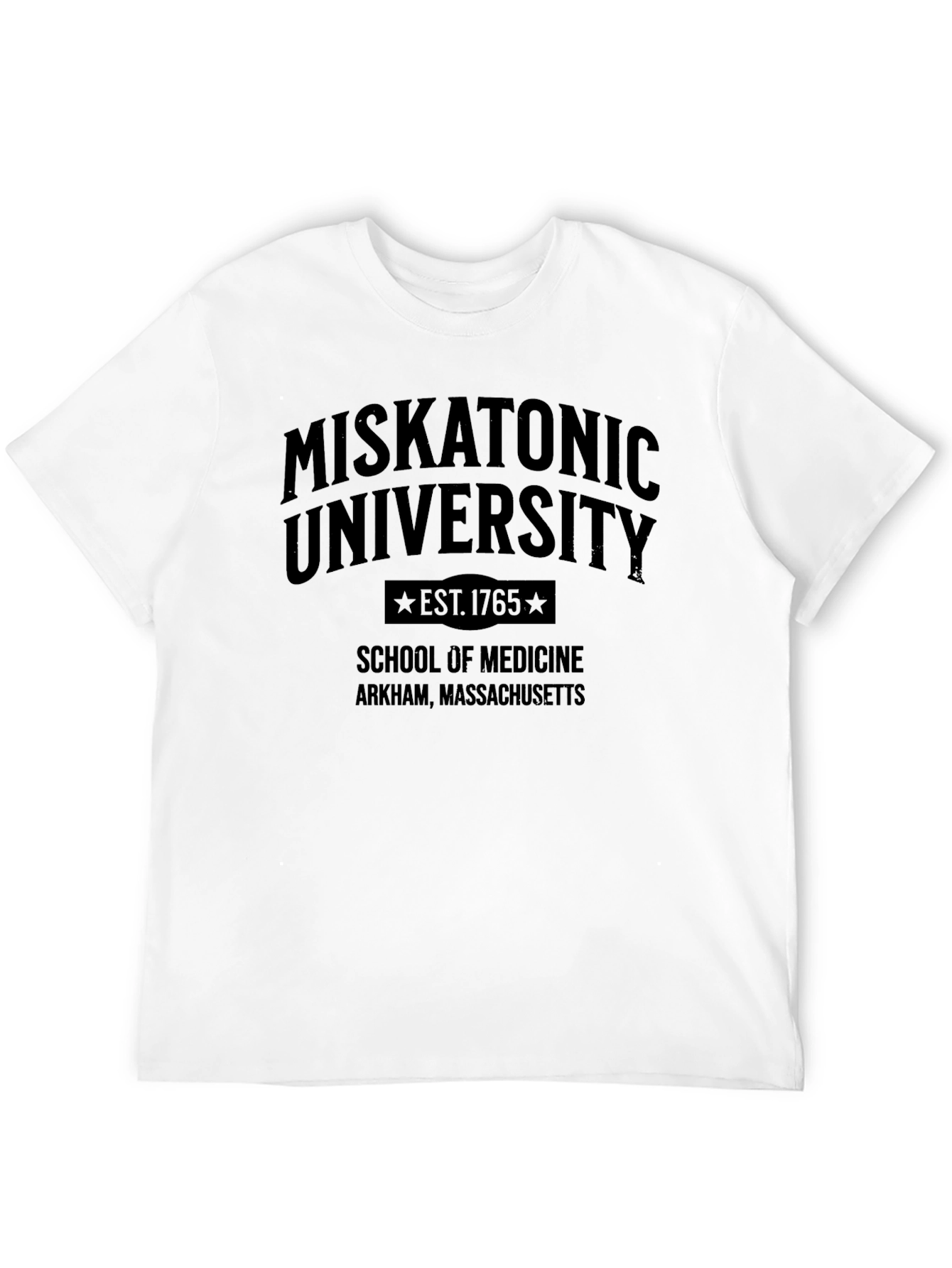 Miskatonic University Black Graphic T-Shirt