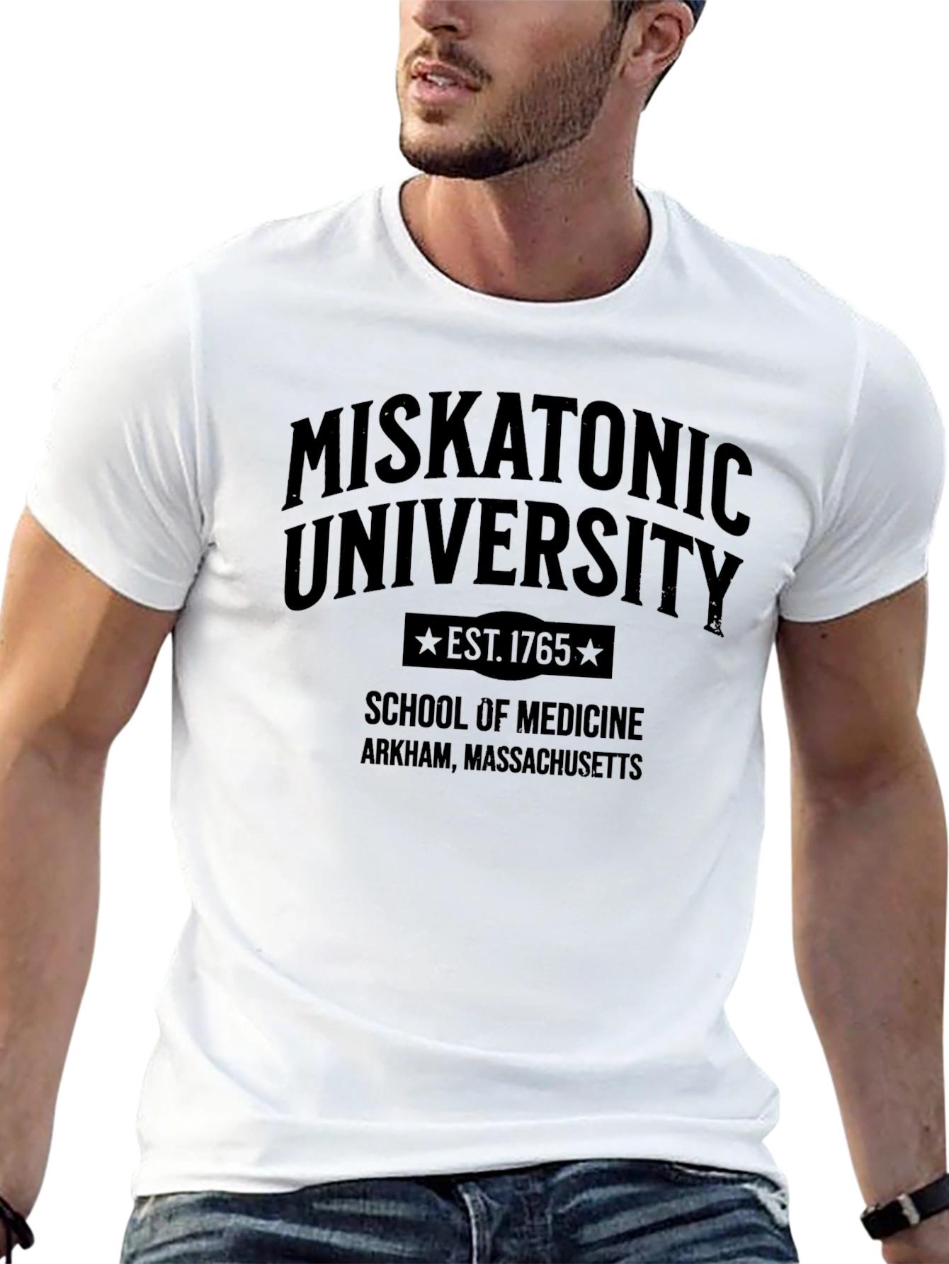 Miskatonic University Black Graphic T-Shirt