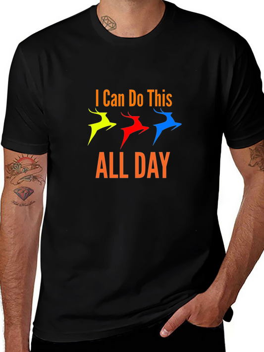 I Can Do This All Day Graphic Tee - Black