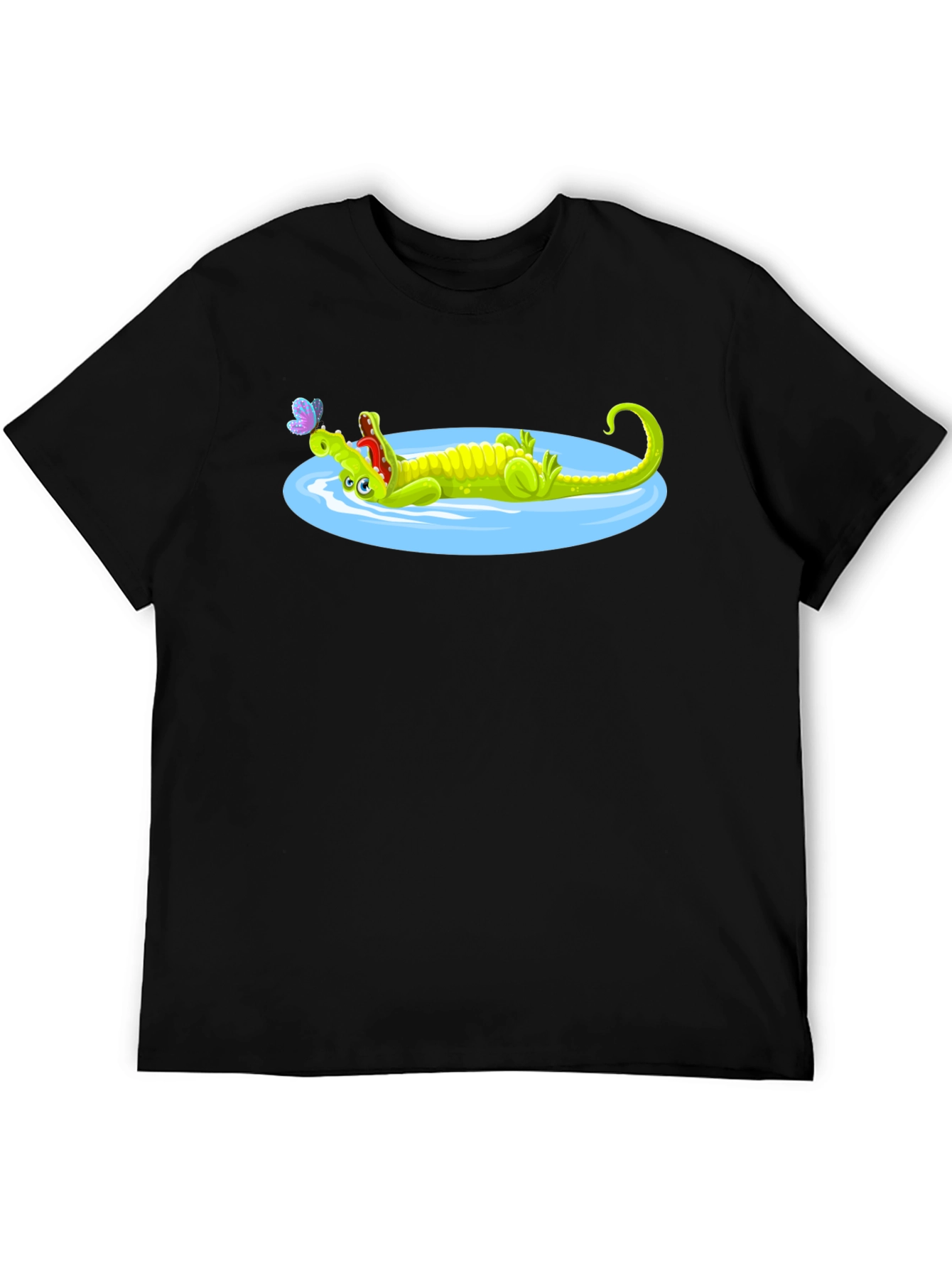 Cartoon Crocodile Graphic Tee