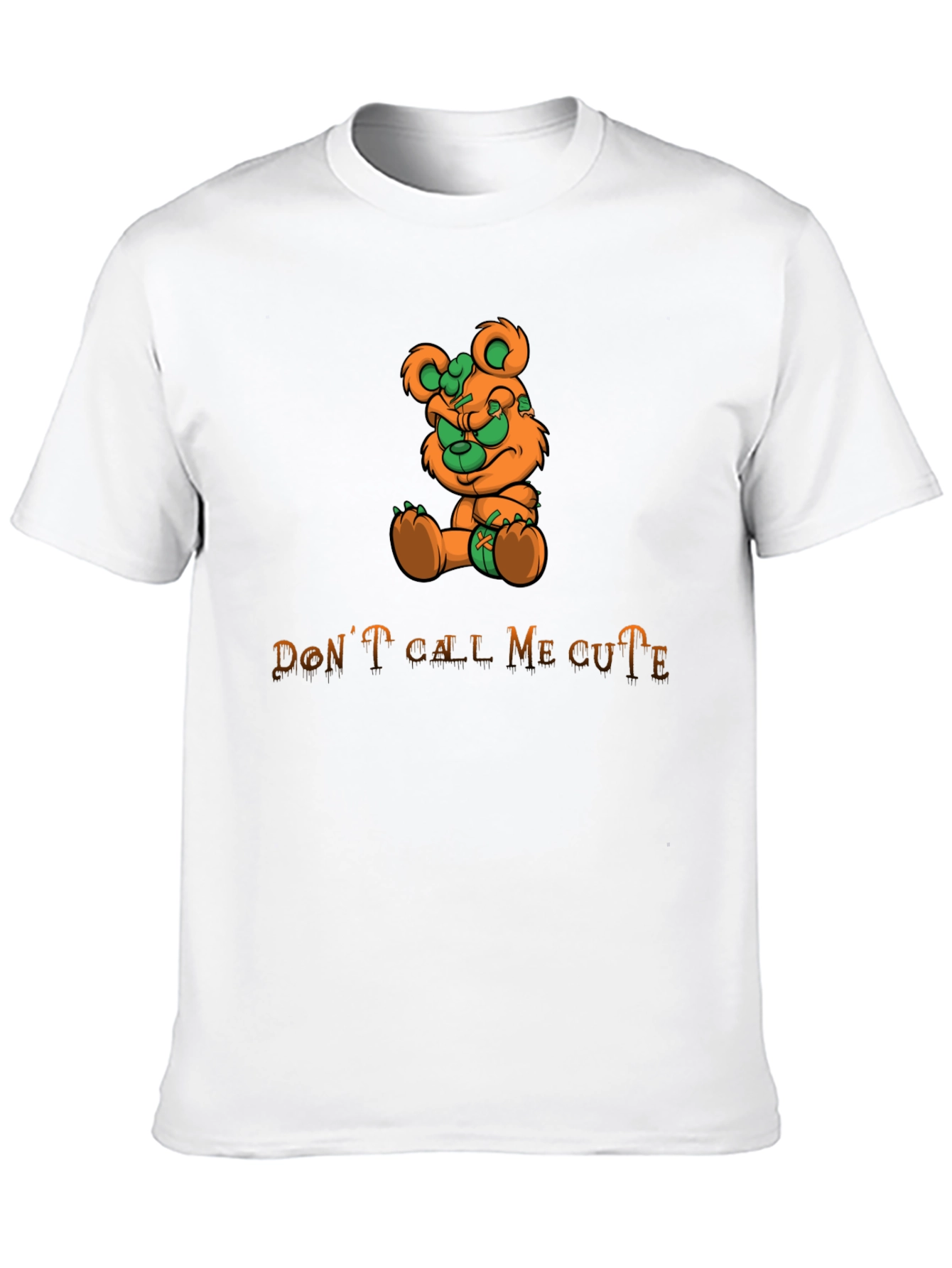 Edgy Bear Graphic Tee - Dont Call Me Cute