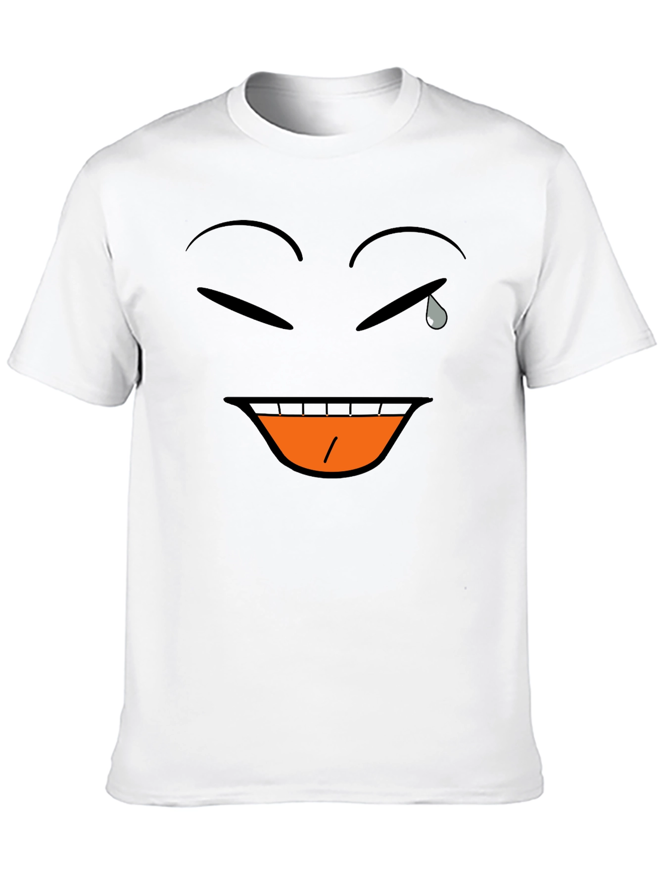 Laughing Crying Emoji Black T-Shirt