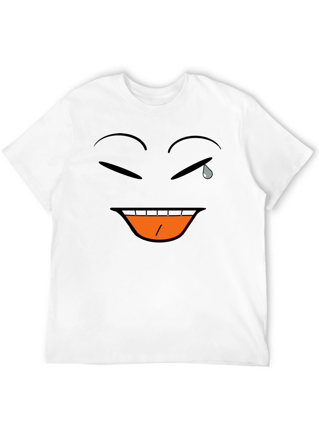 Laughing Crying Emoji Black T-Shirt