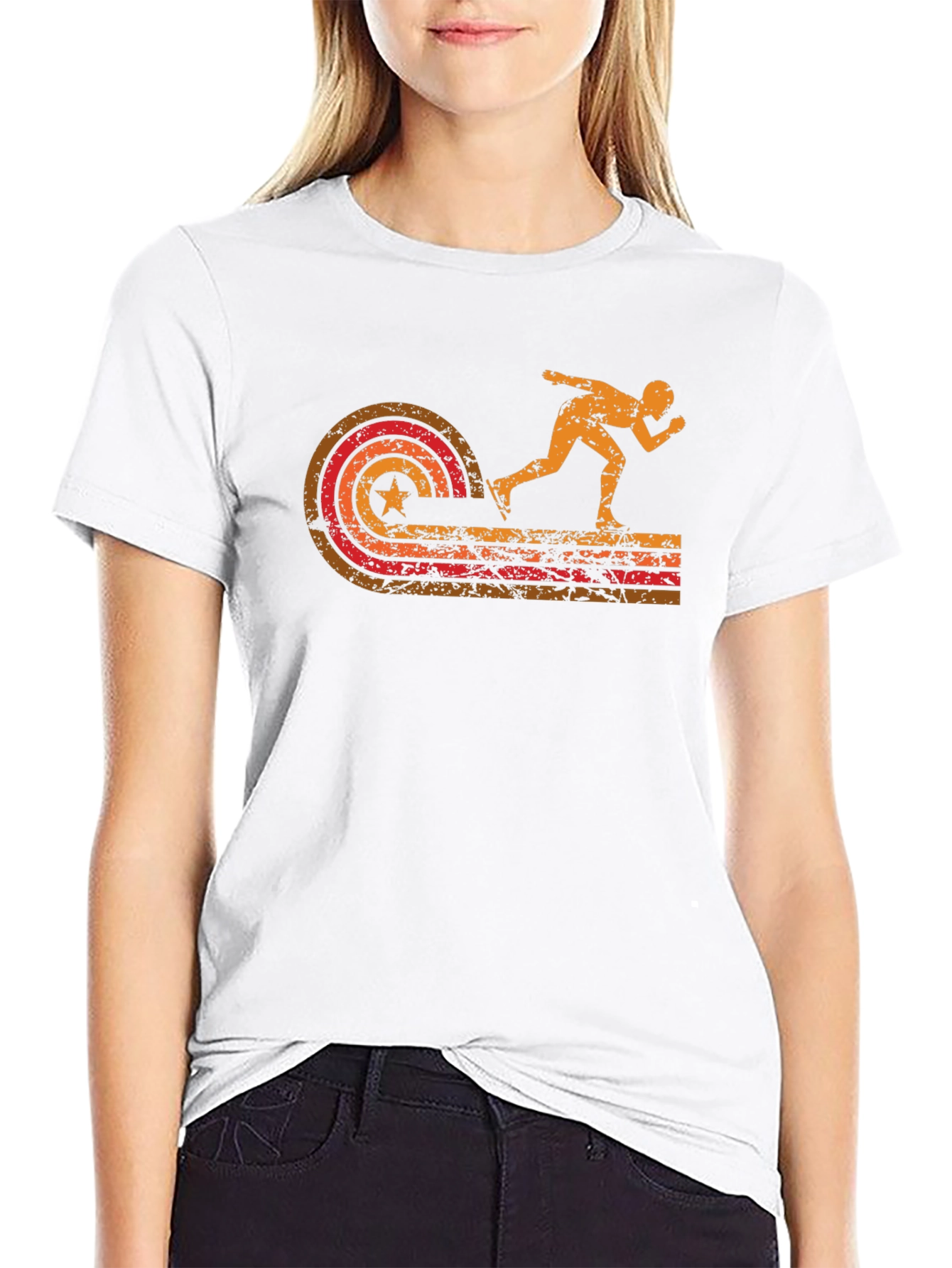 Retro Roller Skater Graphic Tee