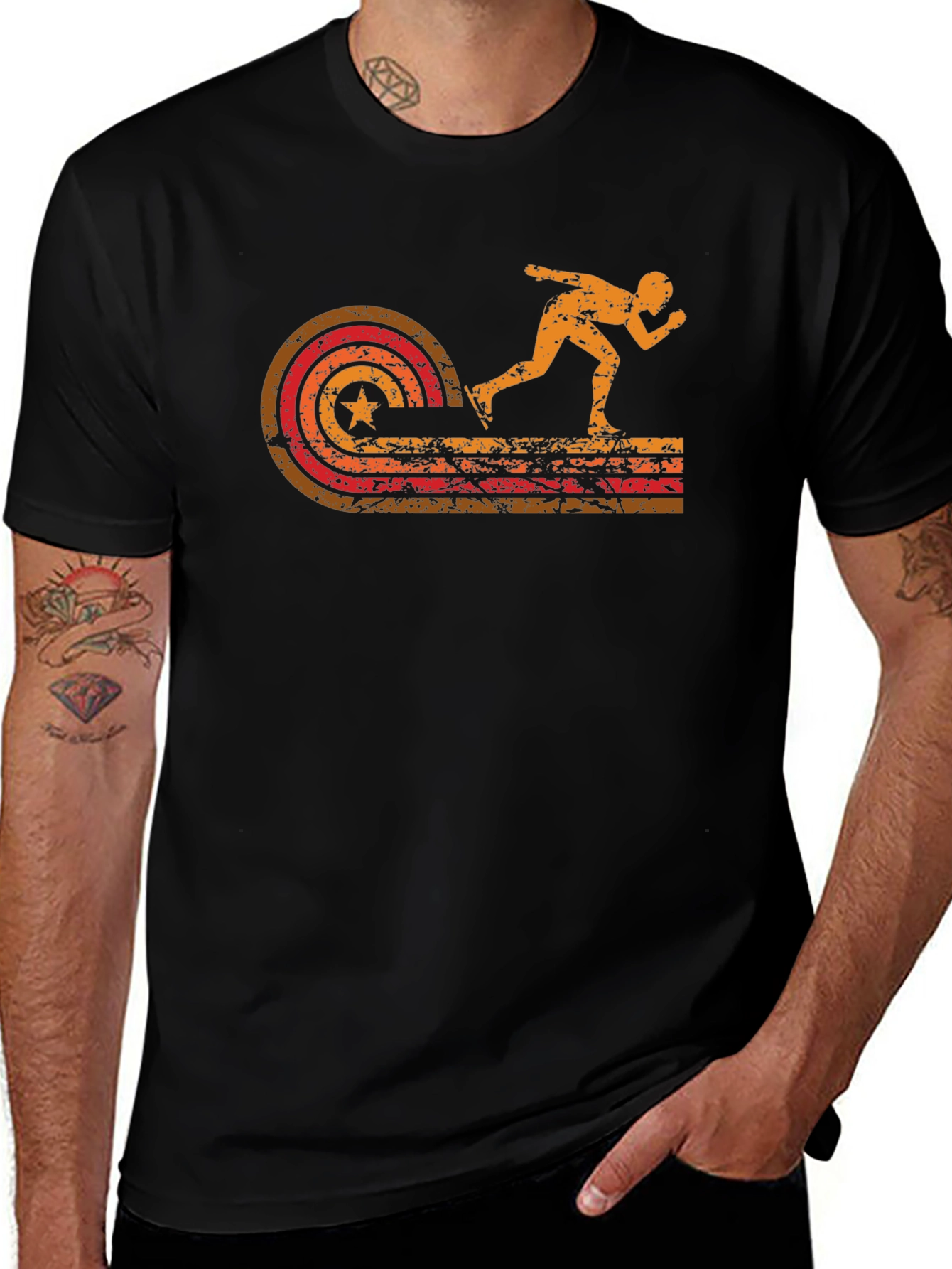 Retro Roller Skater Graphic Tee