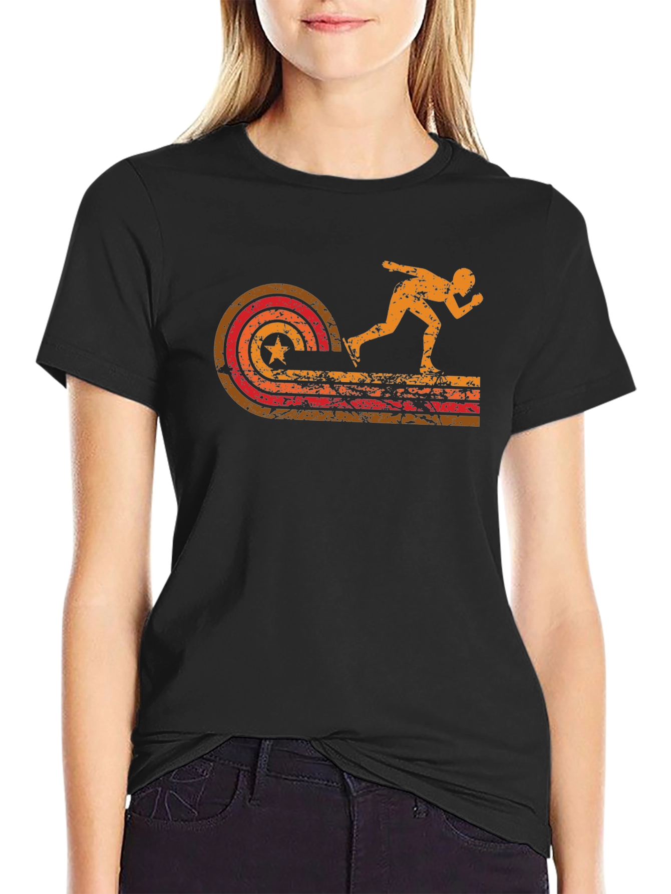 Retro Roller Skater Graphic Tee