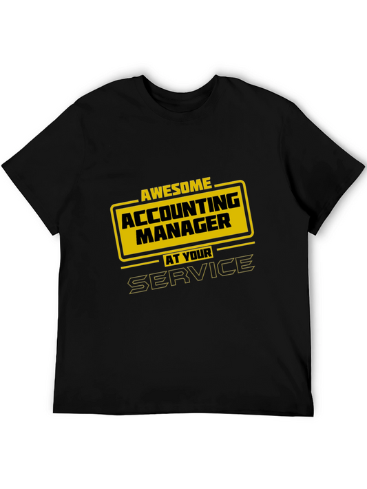 Awesome Accounting Manager T-Shirt - At Your Service!