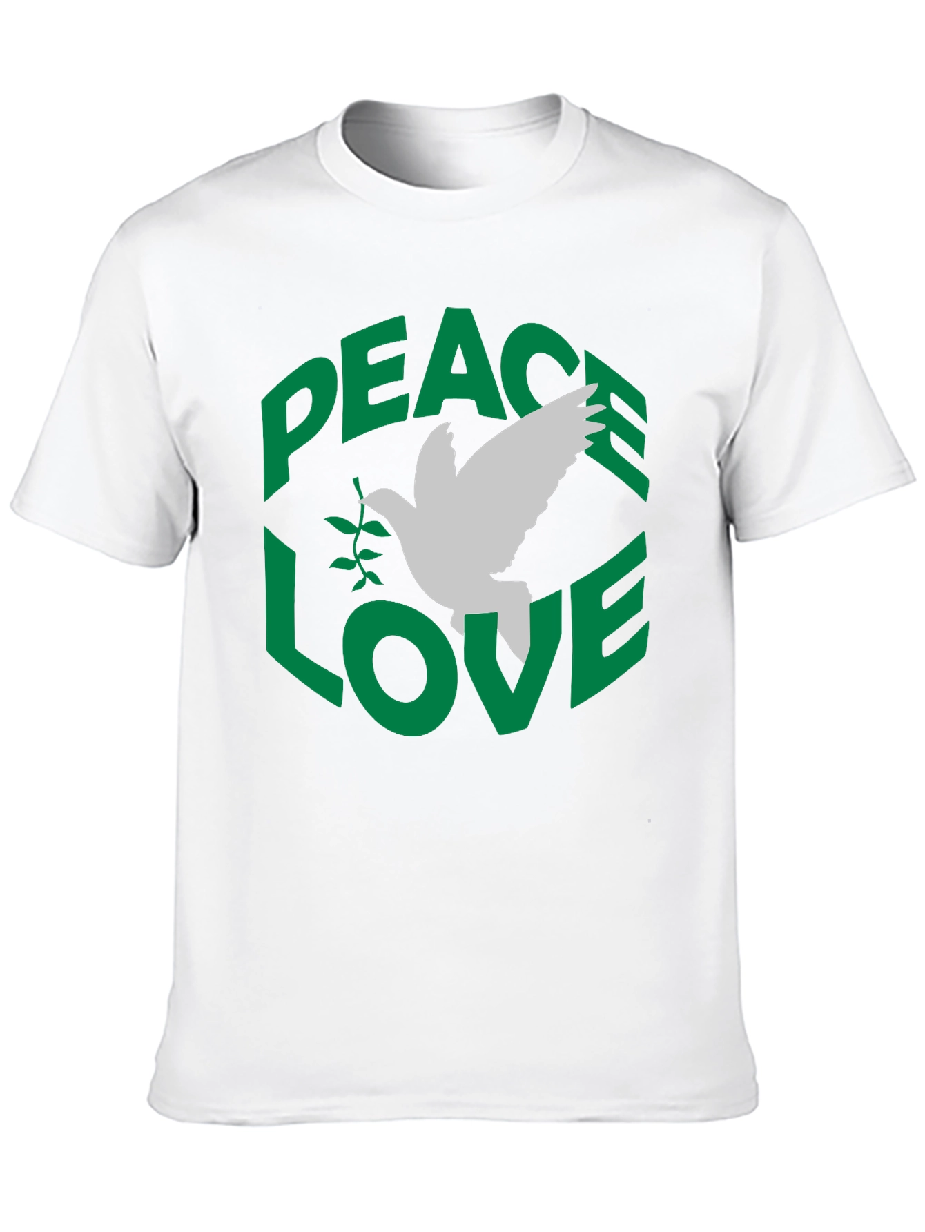 Peace Love Dove Graphic T-Shirt - Black