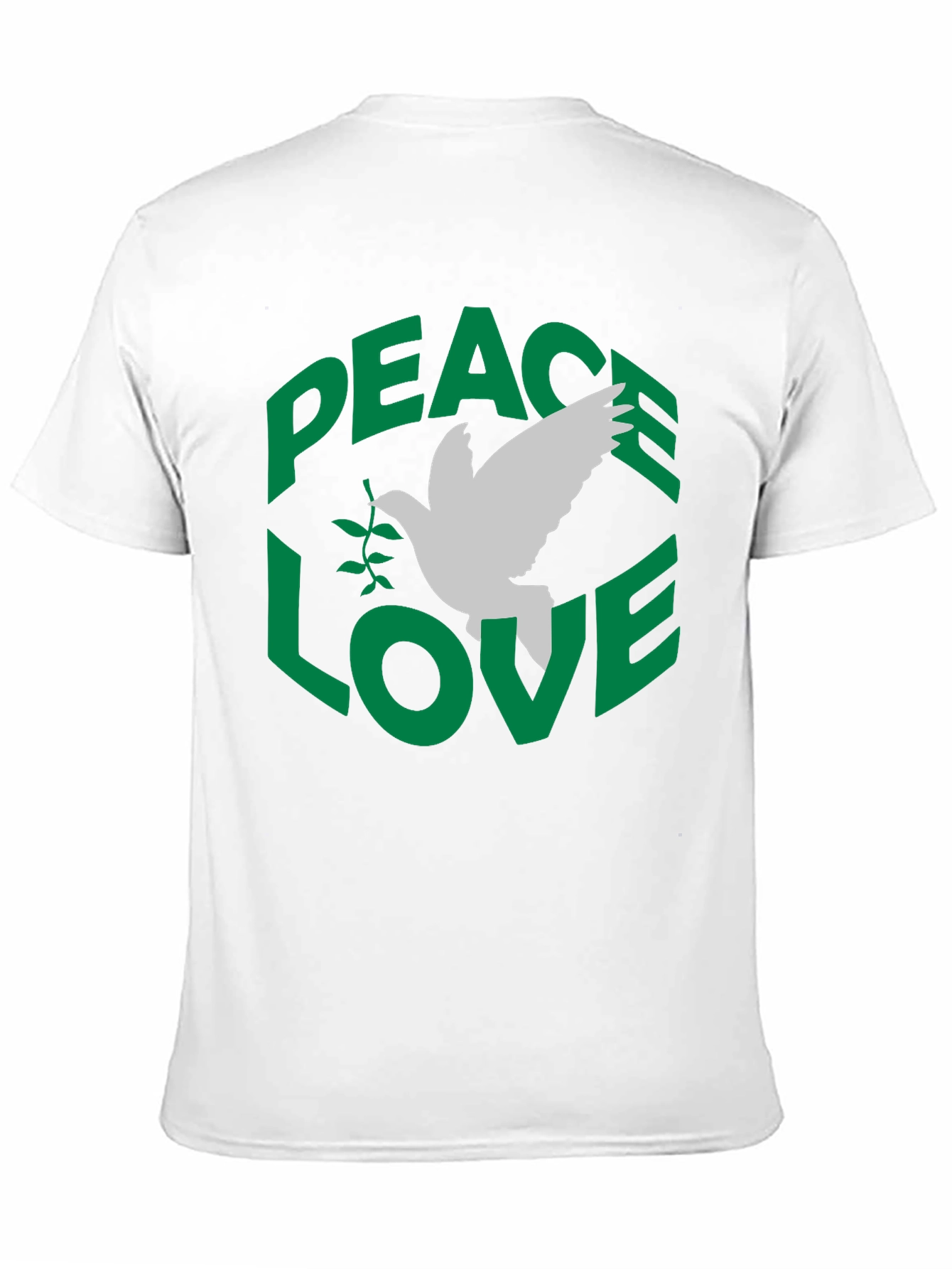 Peace Love Dove Graphic T-Shirt - Black