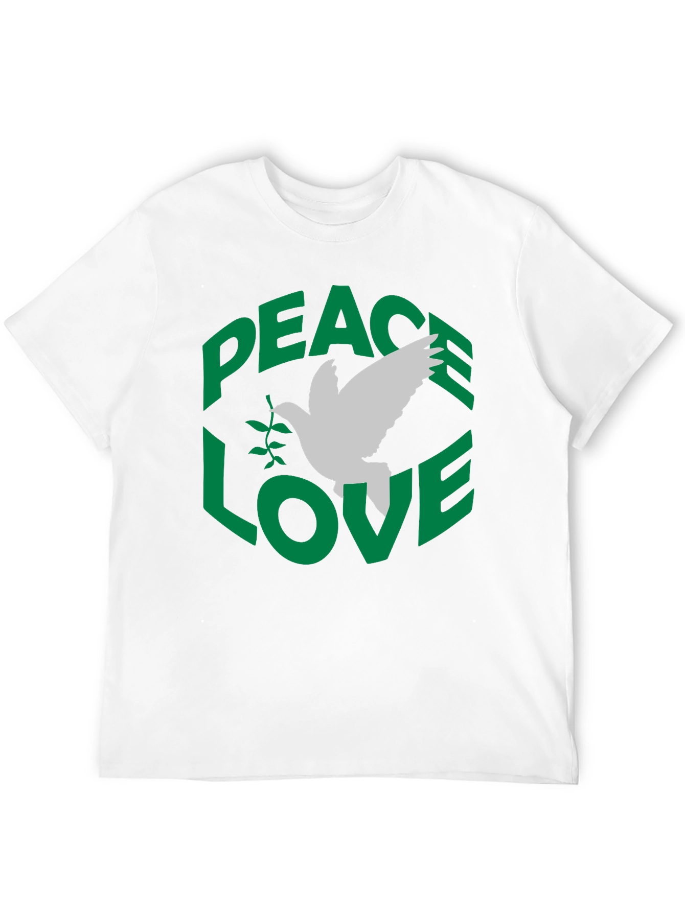 Peace Love Dove Graphic T-Shirt - Black