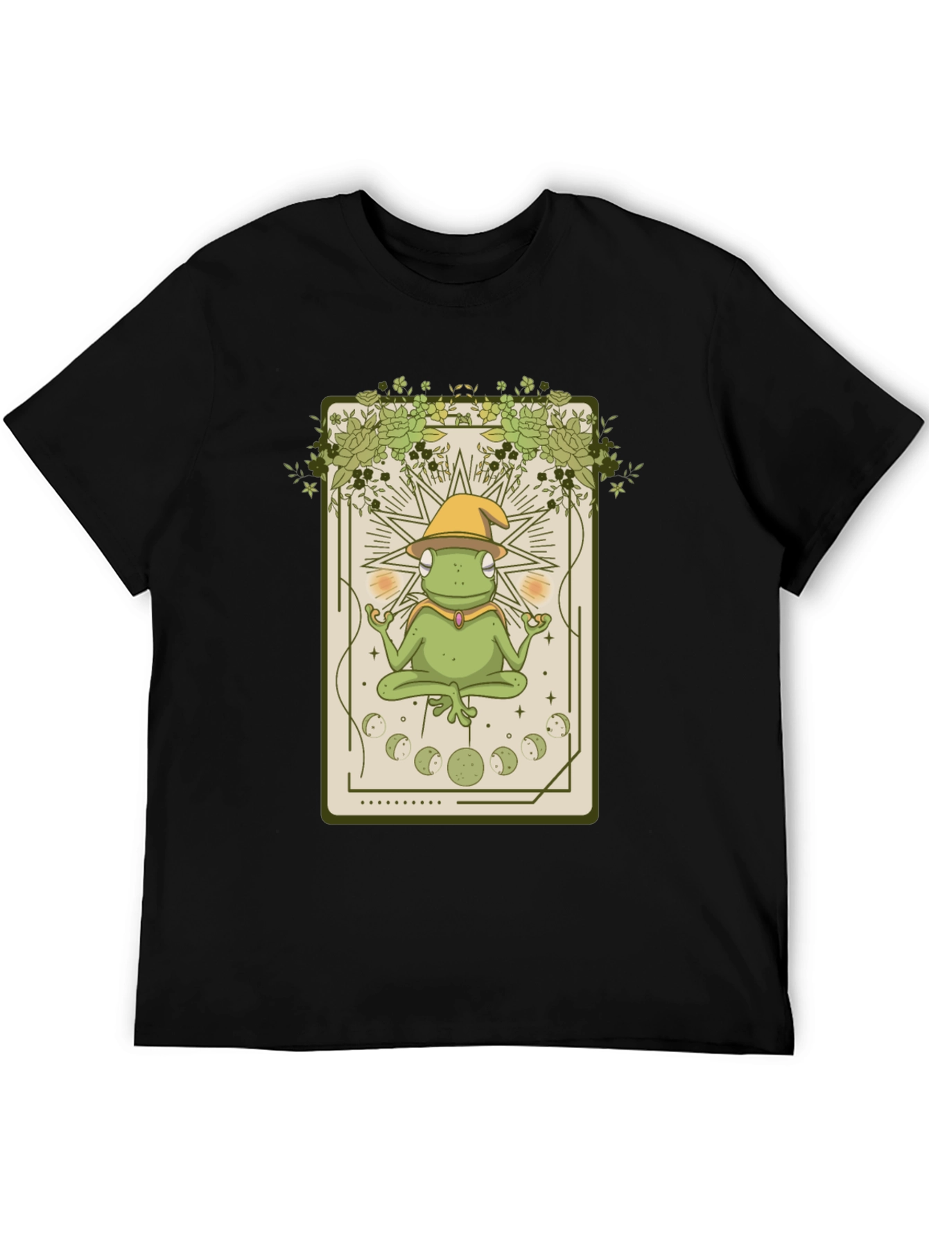 Frog Wizard Tarot Card T-Shirt - Mystical Toad Tee
