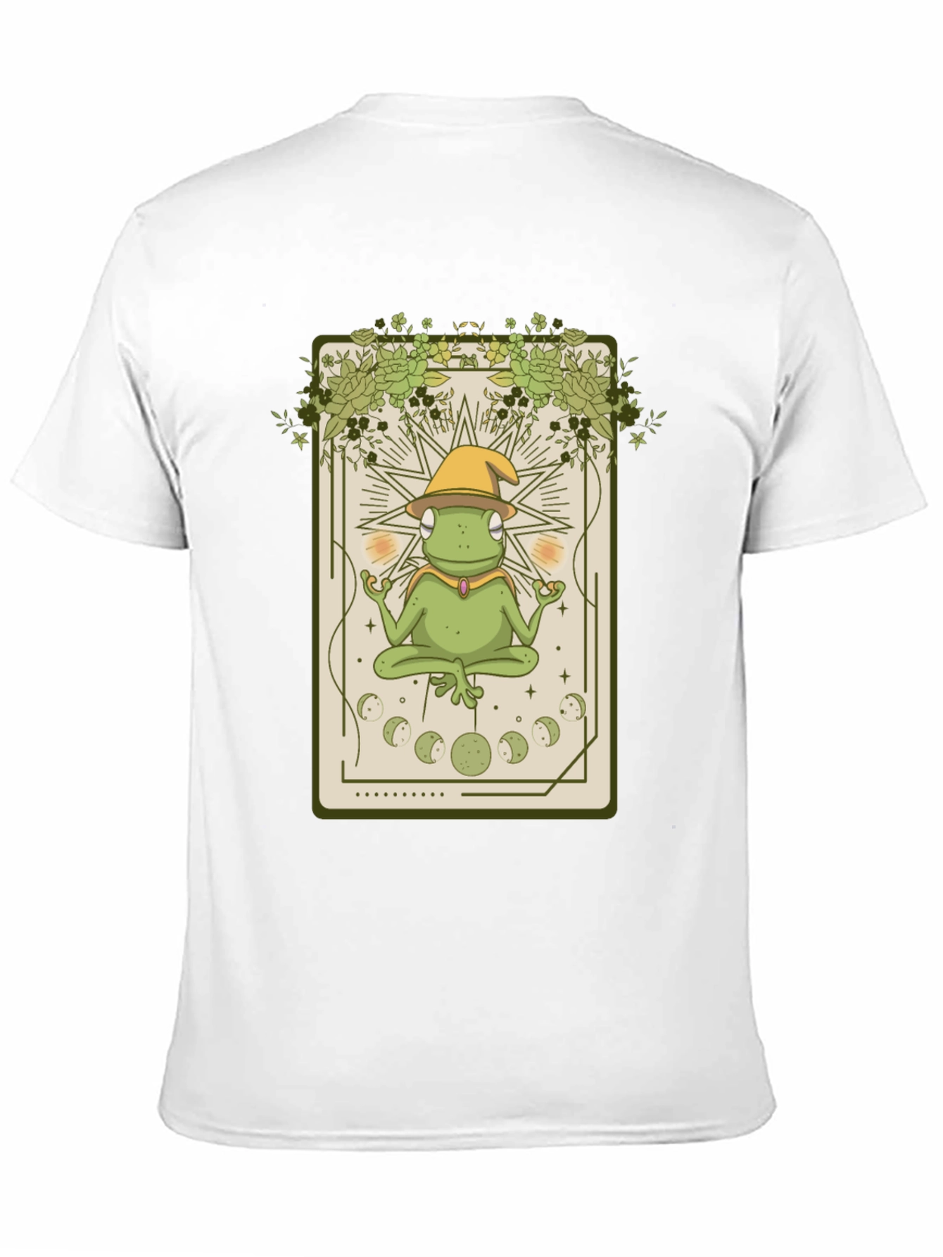 Frog Wizard Tarot Card T-Shirt - Mystical Toad Tee