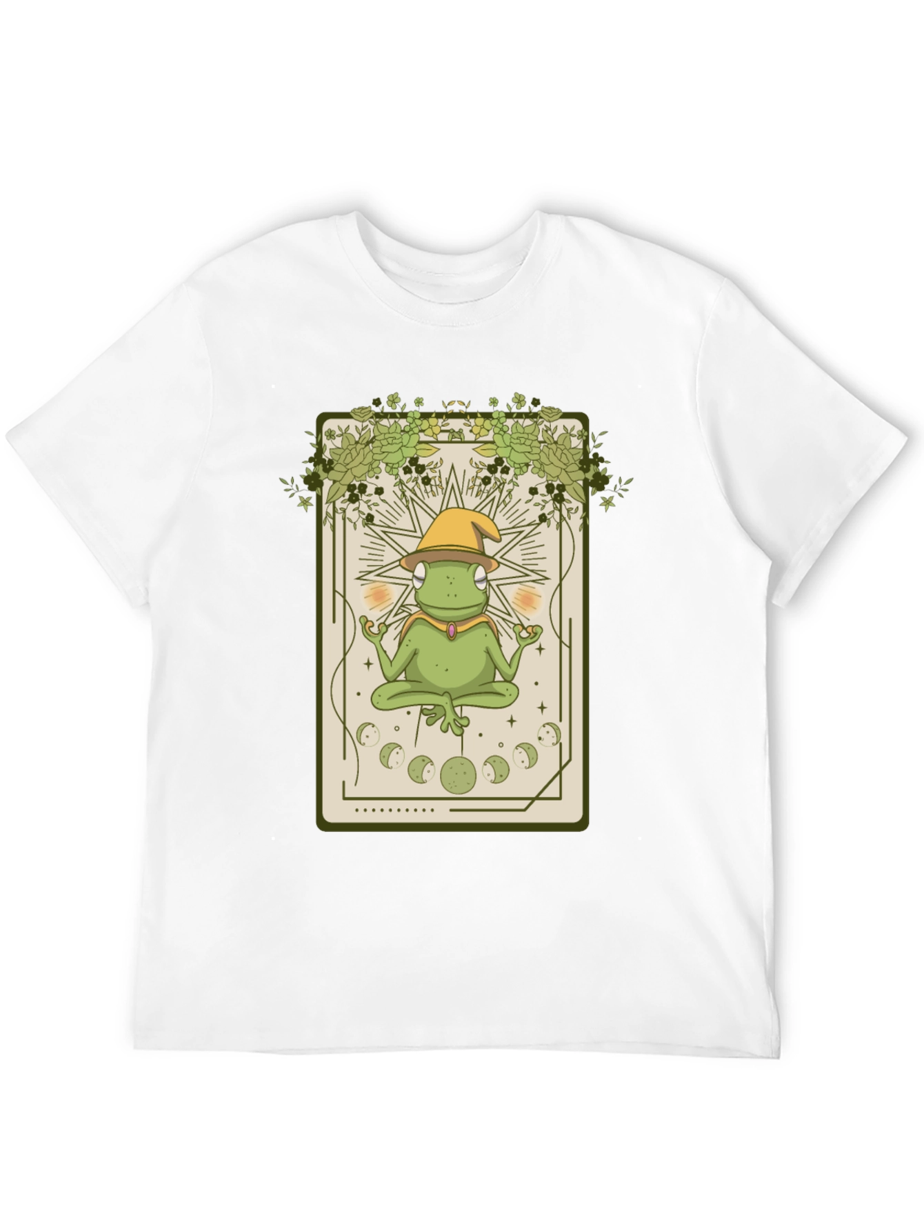 Frog Wizard Tarot Card T-Shirt - Mystical Toad Tee